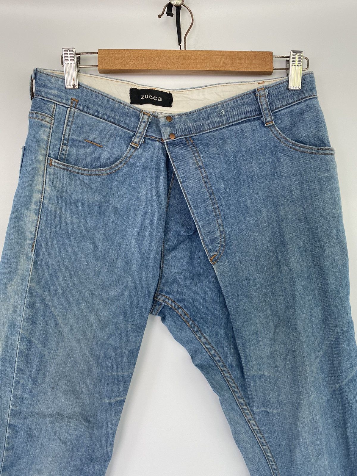 Issey Miyake × Japanese Brand × Zucca ZUCCA Issey Miyake Japanese Denim Women’s Blue Jeans Size 30" / US 8 / IT 44 - 3 Thumbnail