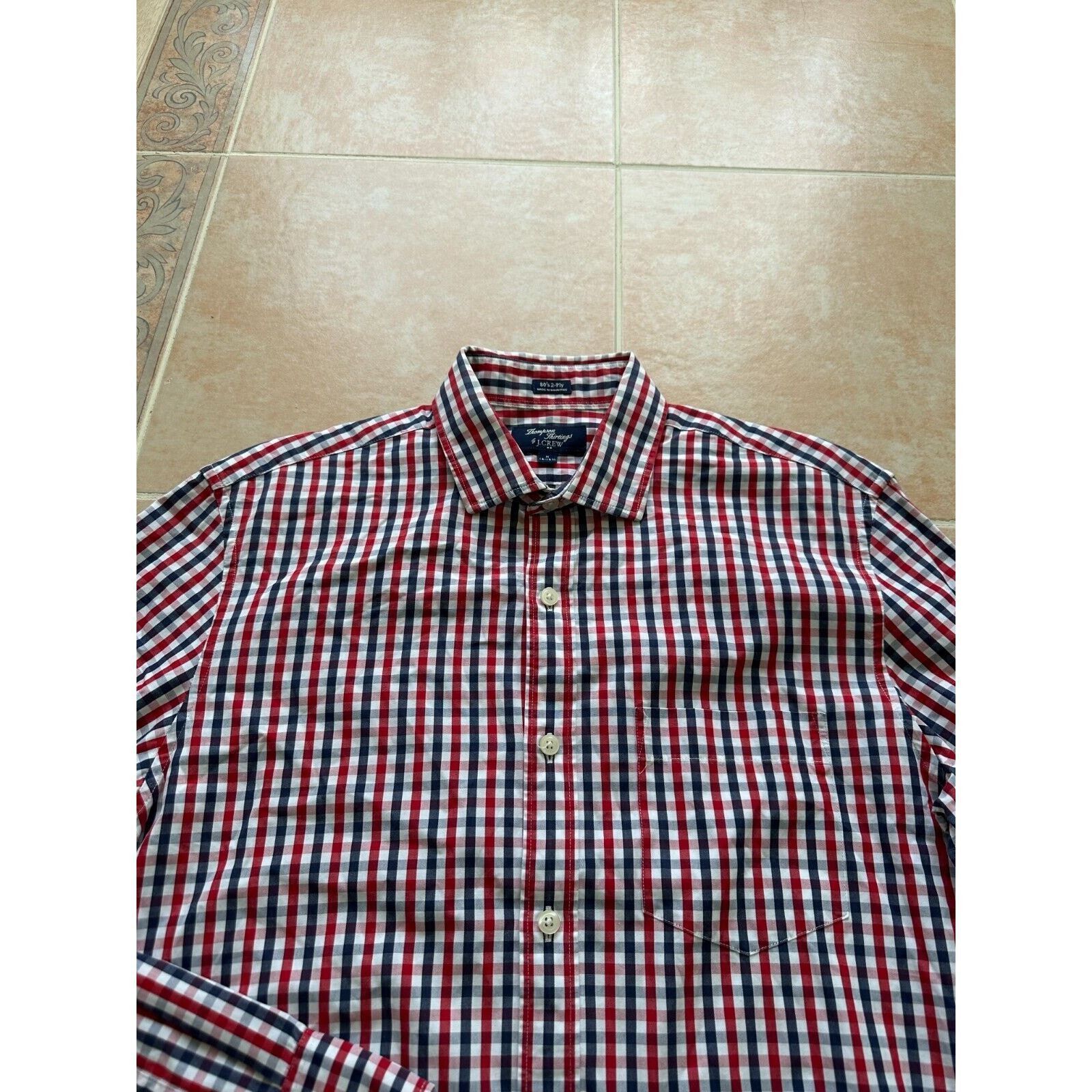 J.Crew Worn Twice J. Crew Thompson shirtings Men size M 15-15.5 Size US M / EU 48-50 / 2 - 3 Thumbnail