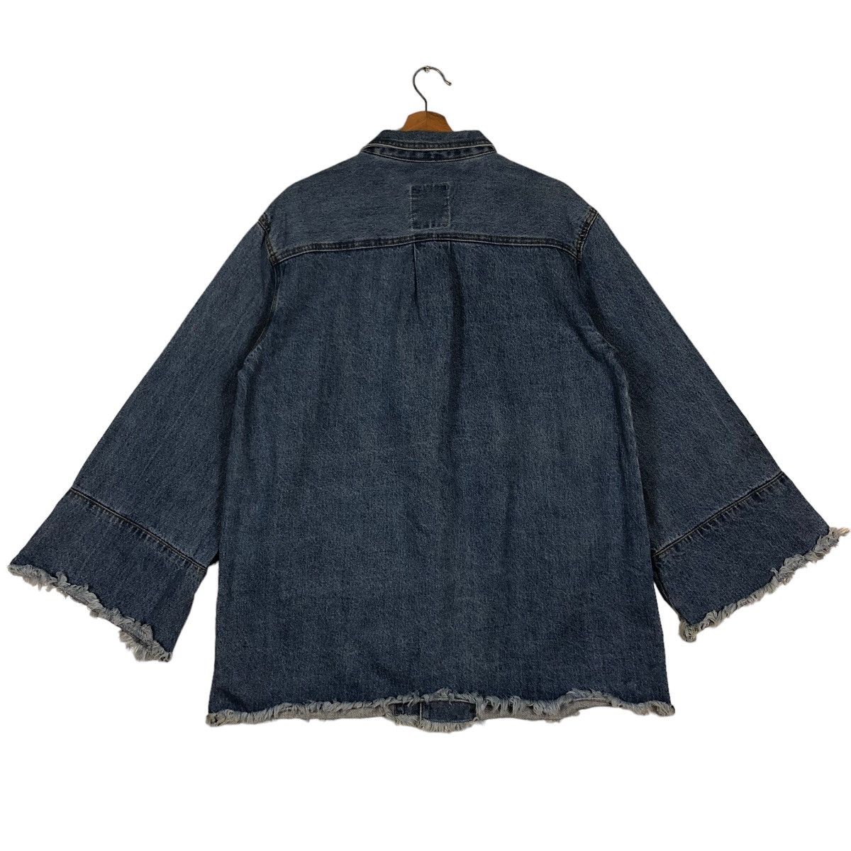 Japanese Brand 🔥Distressed Denim Jacket Jouetie Tokyo Inspire Issey Miyake Size US M / EU 48-50 / 2 - 7 Thumbnail