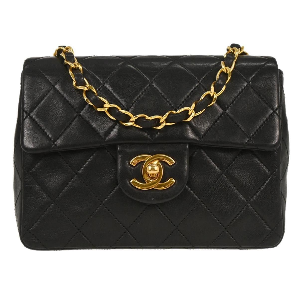 Chanel Chanel Vintage Square Classic Single Flap Bag Quilted Lambskin Size ONE SIZE - 1 Thumbnail