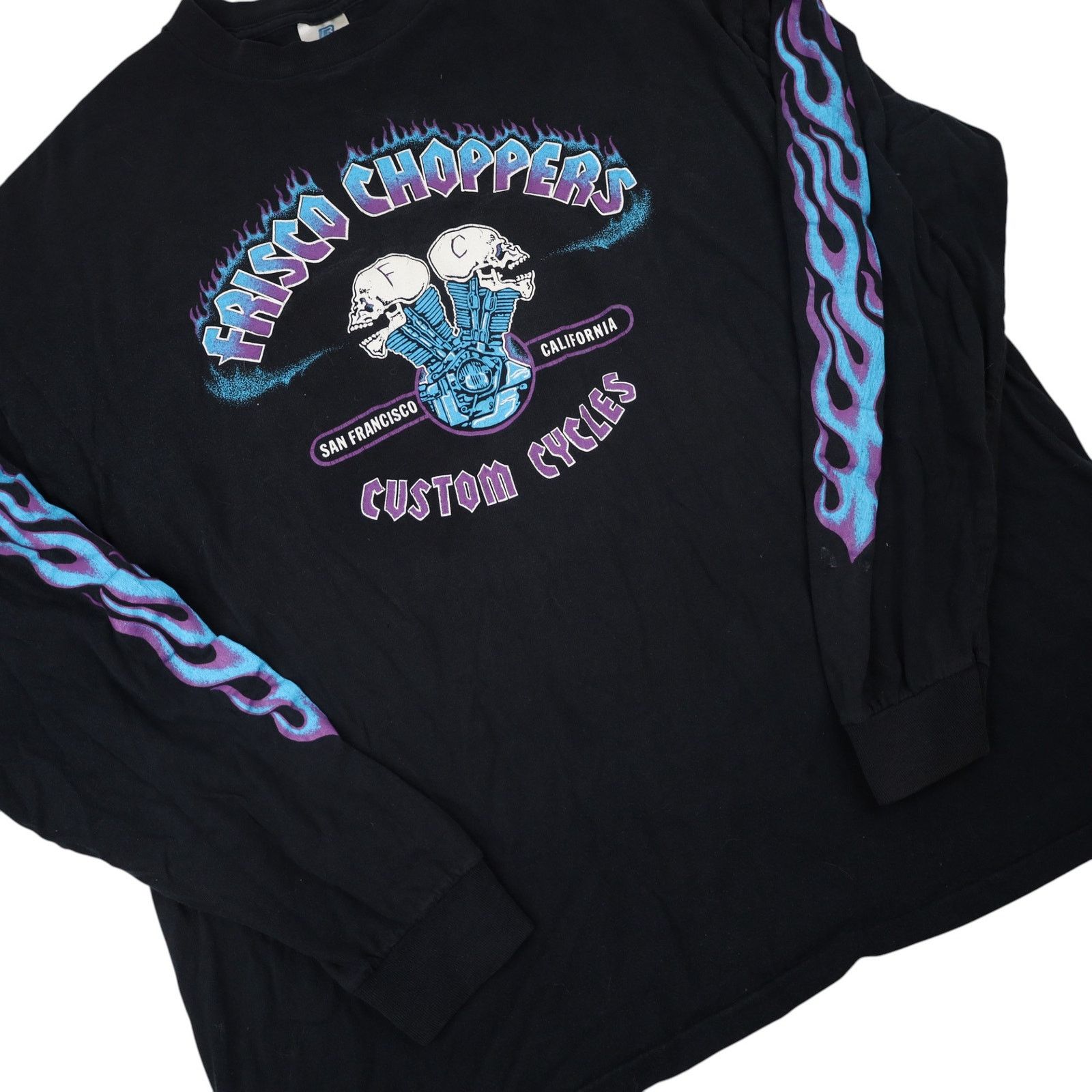Vintage Vintage Frisco Choppers Custom Cycles Graphic T Shirt Size US XXL / EU 58 / 5 - 3 Thumbnail
