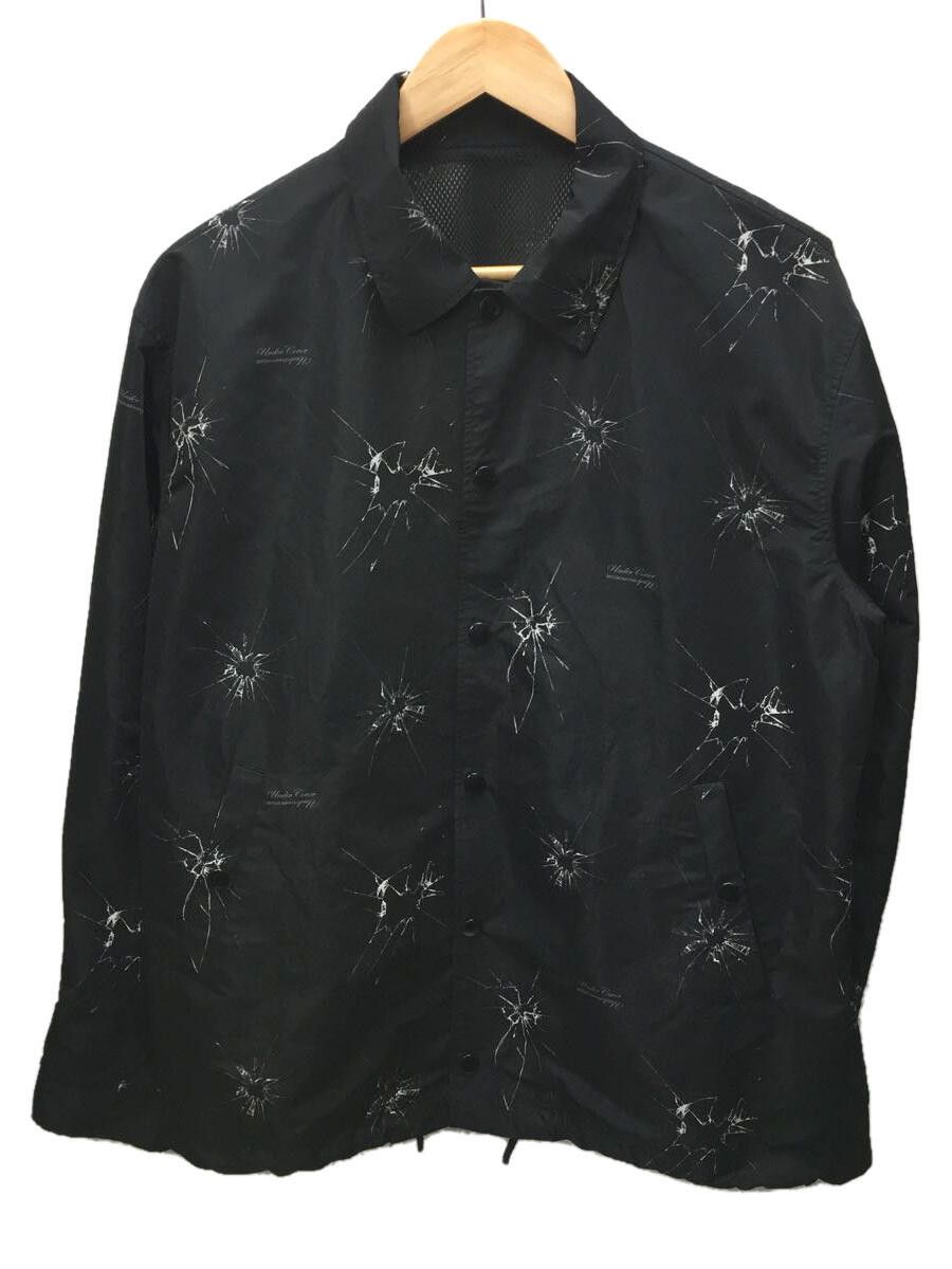 Coach jacket Nylon Allover pattern Button Up Black