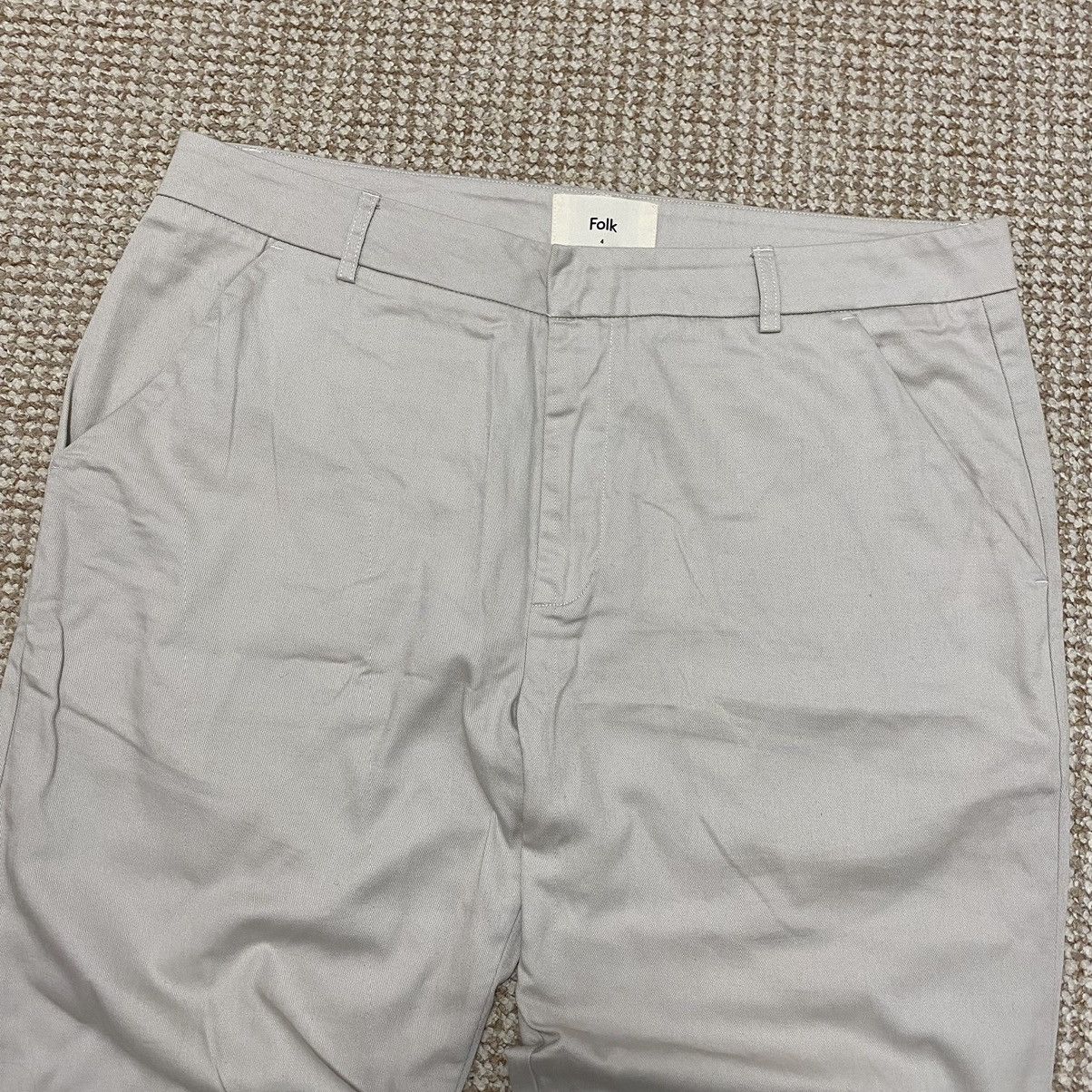 Folk Folk beige casual cotton chino pants - size 4 Size US 35 - 2 Thumbnail
