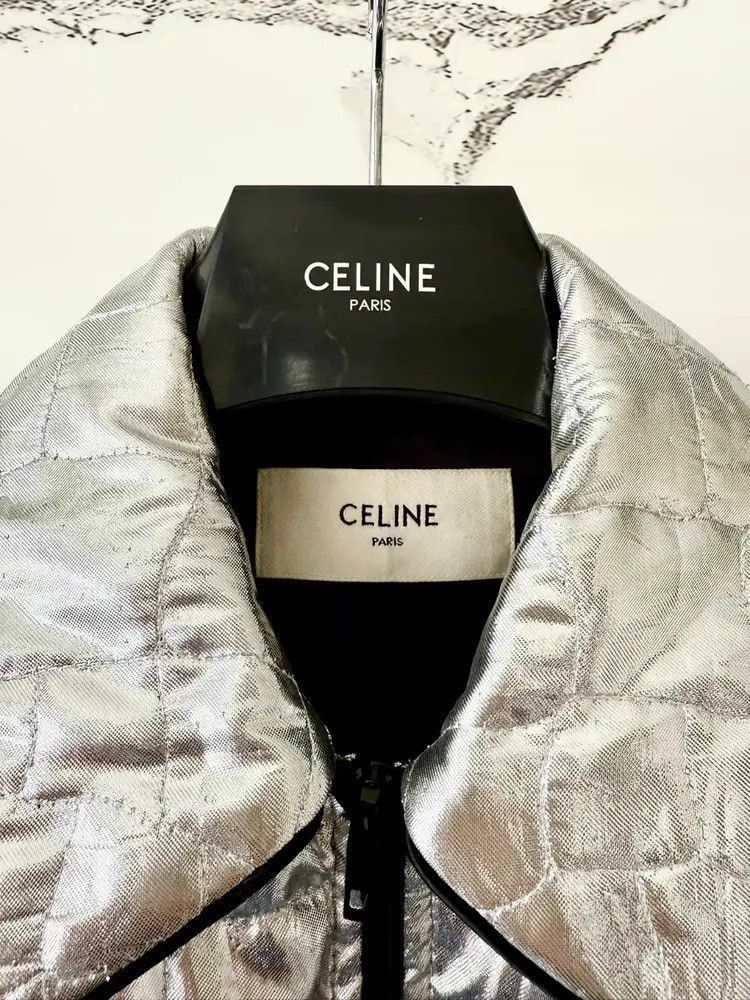 Celine Sz 46 Celine 19SS Runway Silver Teddy Jacket-2507 Size US S / EU 44-46 / 1 - 4 Thumbnail