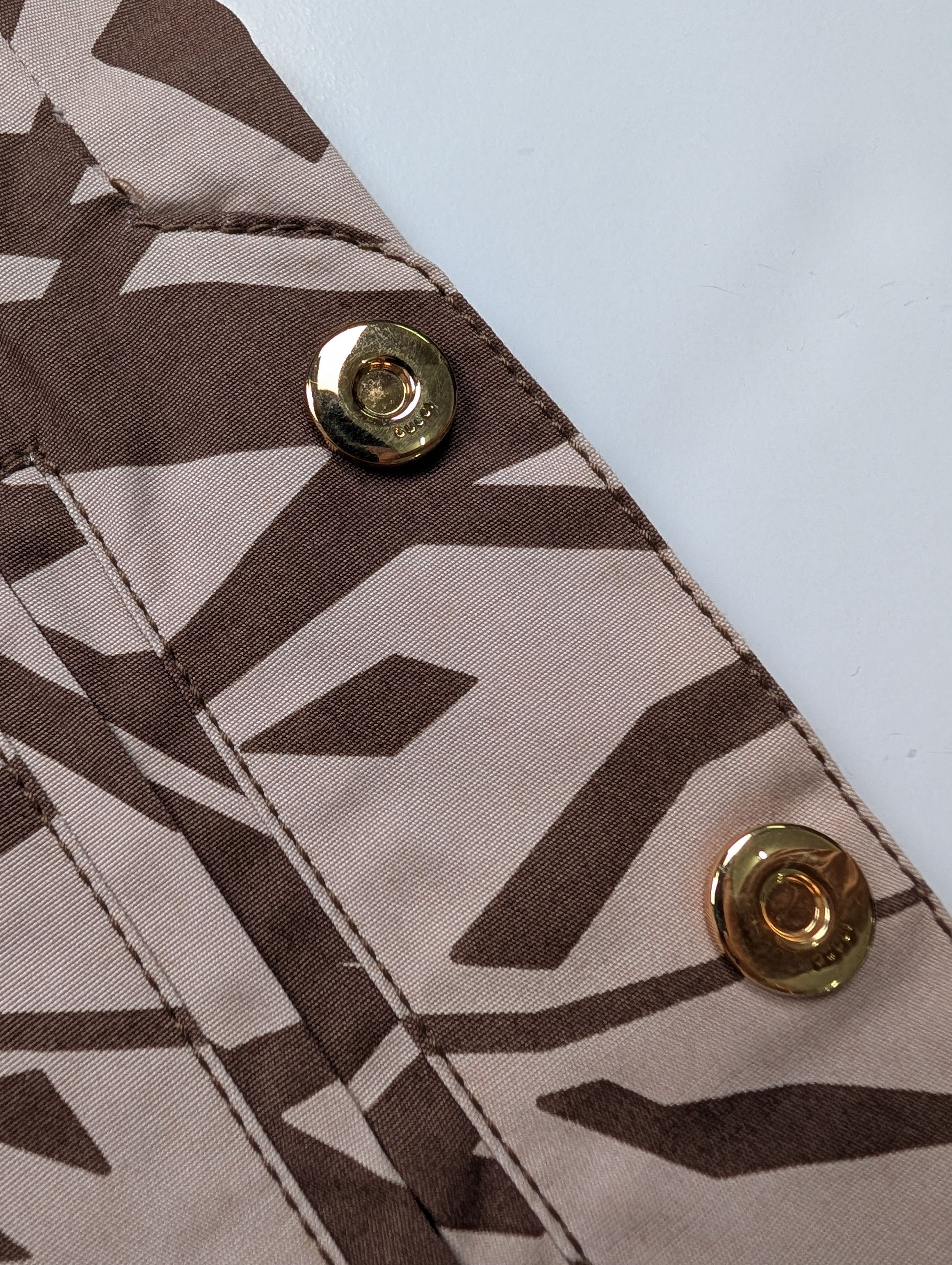 Gucci Gucci Beige Safari Pattern Cargo Pants Size 26" / US 2 / IT 38 - 4 Thumbnail