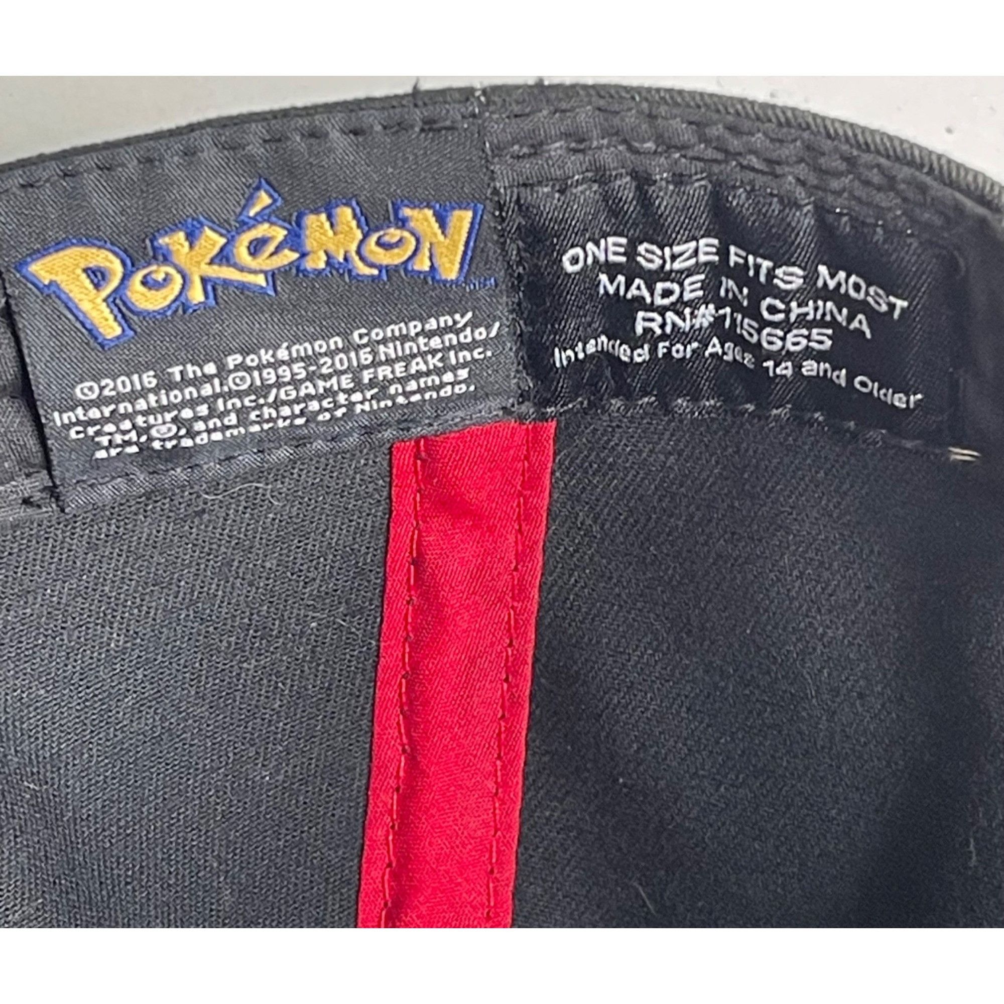 Pokemon Pokeball Cap Pokemon Hat Embroidered Poke Ball Printed Bill Size ONE SIZE - 2 Thumbnail