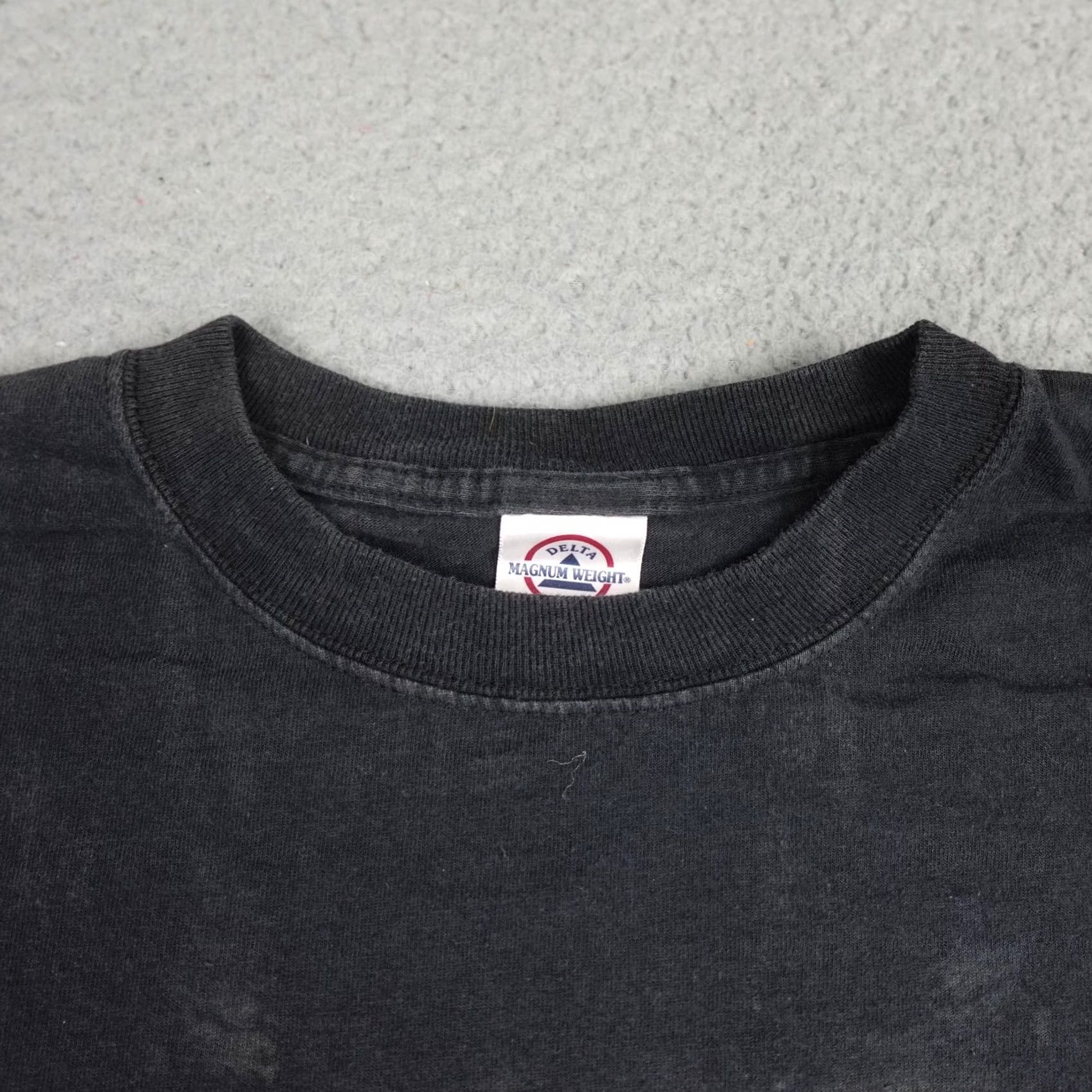 Delta VINTAGE Busch Gardens Shirt Mens Large Black White Tiger Graphic 90s Tee Delta Size US L / EU 52-54 / 3 - 6 Thumbnail