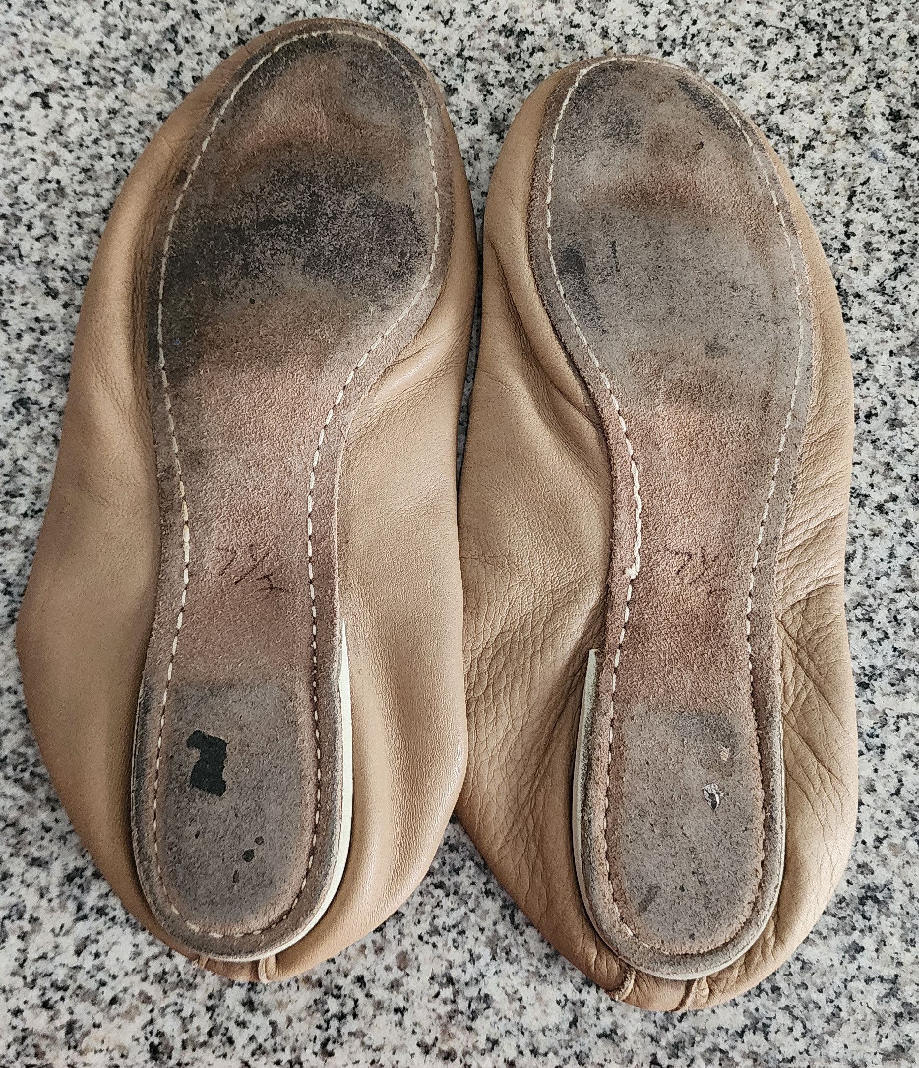 Other A Pied Inc Beige Jazz Dance Shoes Size 7.5 Size US 7.5 / IT 37.5 - 2 Thumbnail