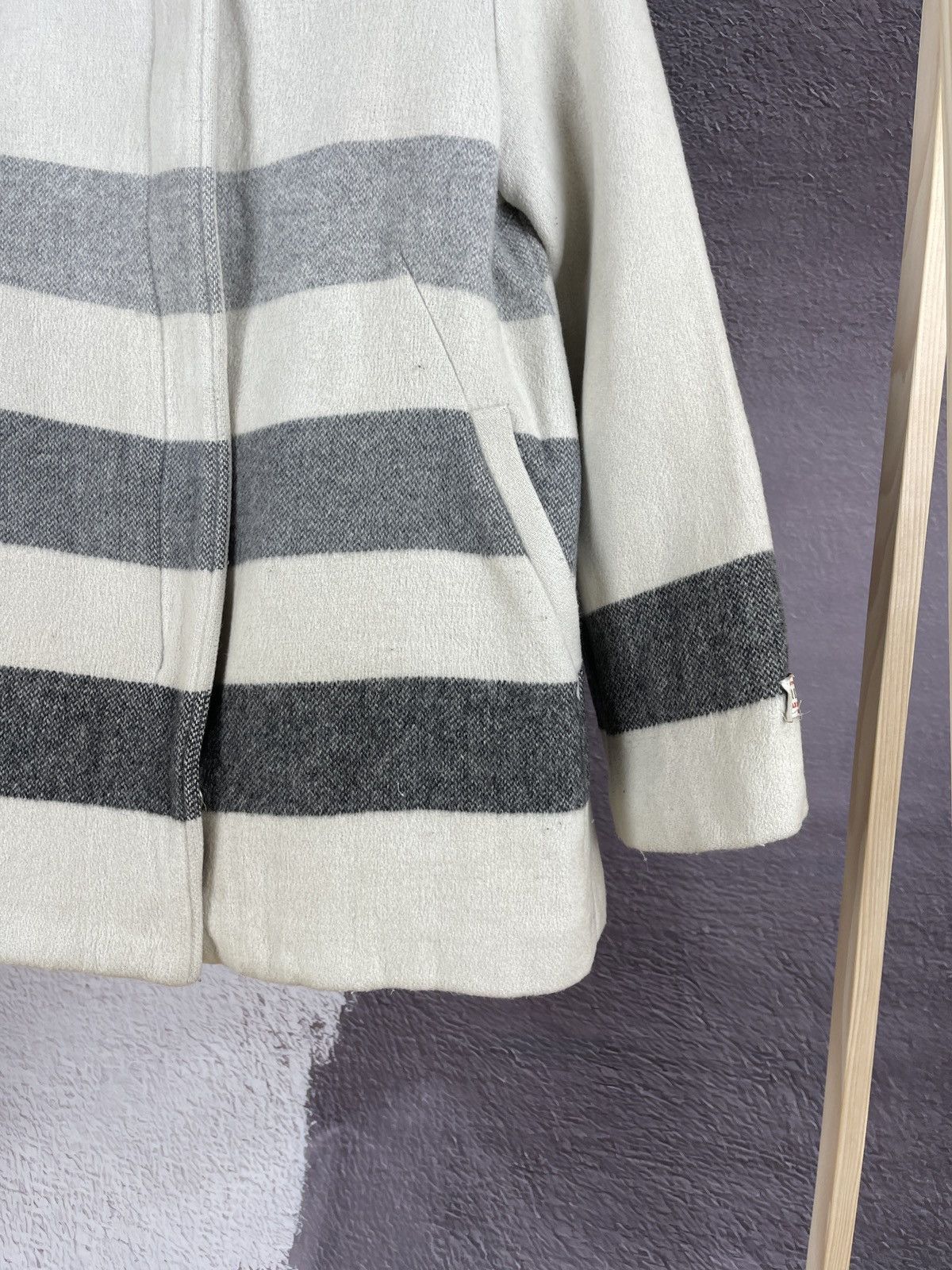 Woolrich Woolen Mills Woolrich Archive pattern Woolen Mills striped coat jacket Size XS / US 0-2 / IT 36-38 - 6 Thumbnail