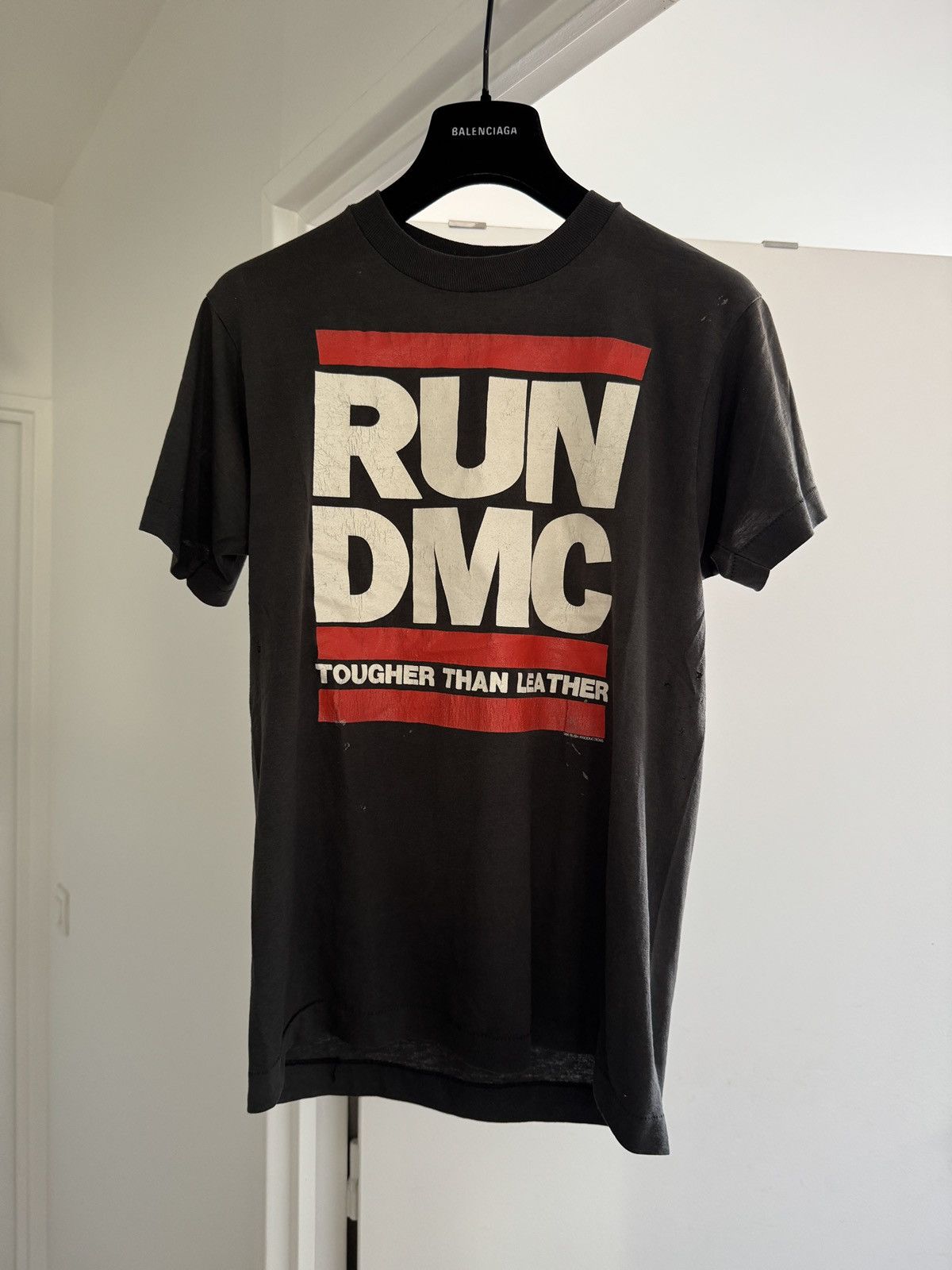 *RARE* VINTAGE 80s 1989 RUN DMC US TOUR TOUGHER THAN LEATHER