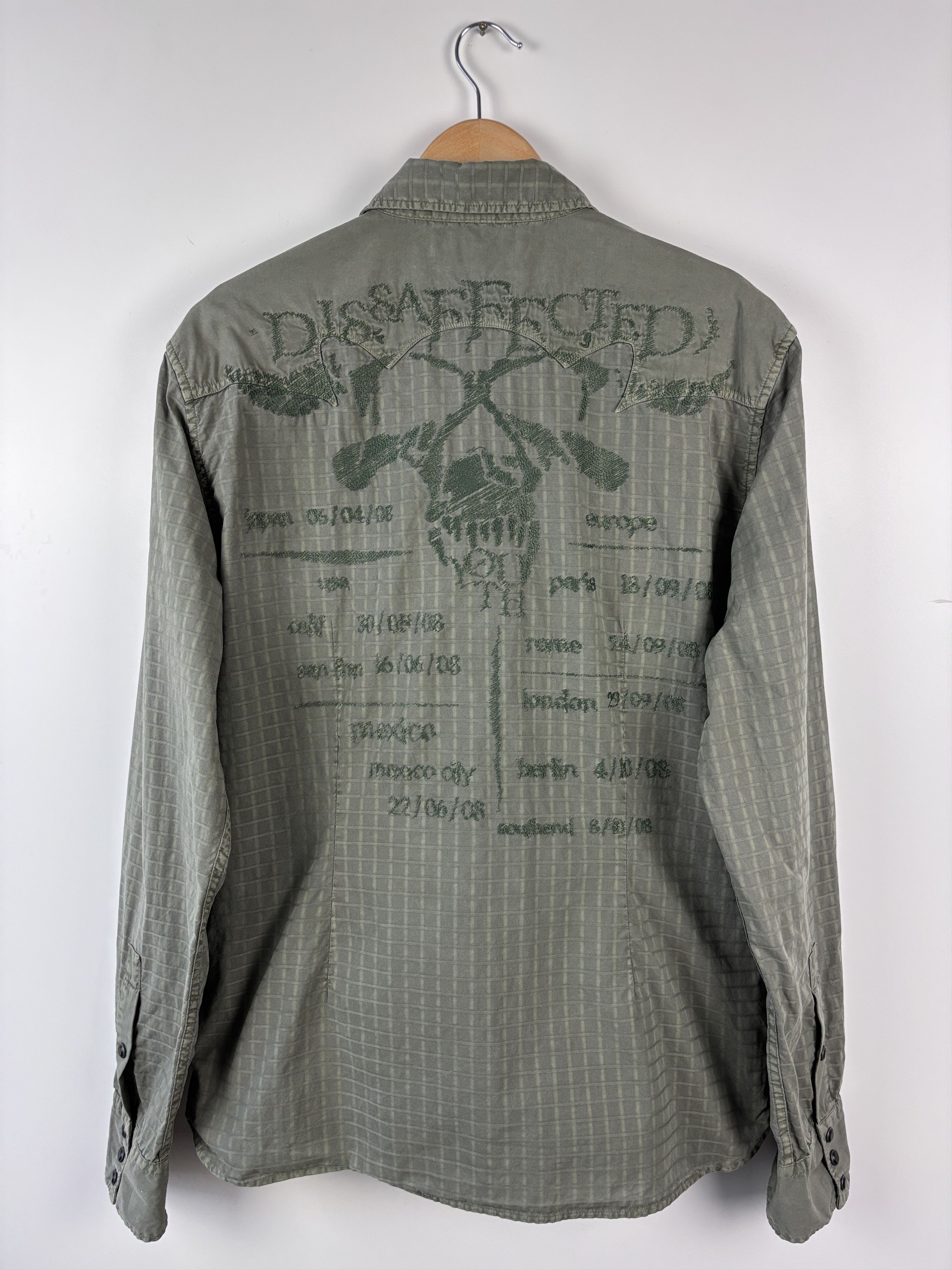 Levi's Levis Disaffected Europe Tour 2008 Pearl Snap Western Shirt Size US L / EU 52-54 / 3 - 1 Thumbnail