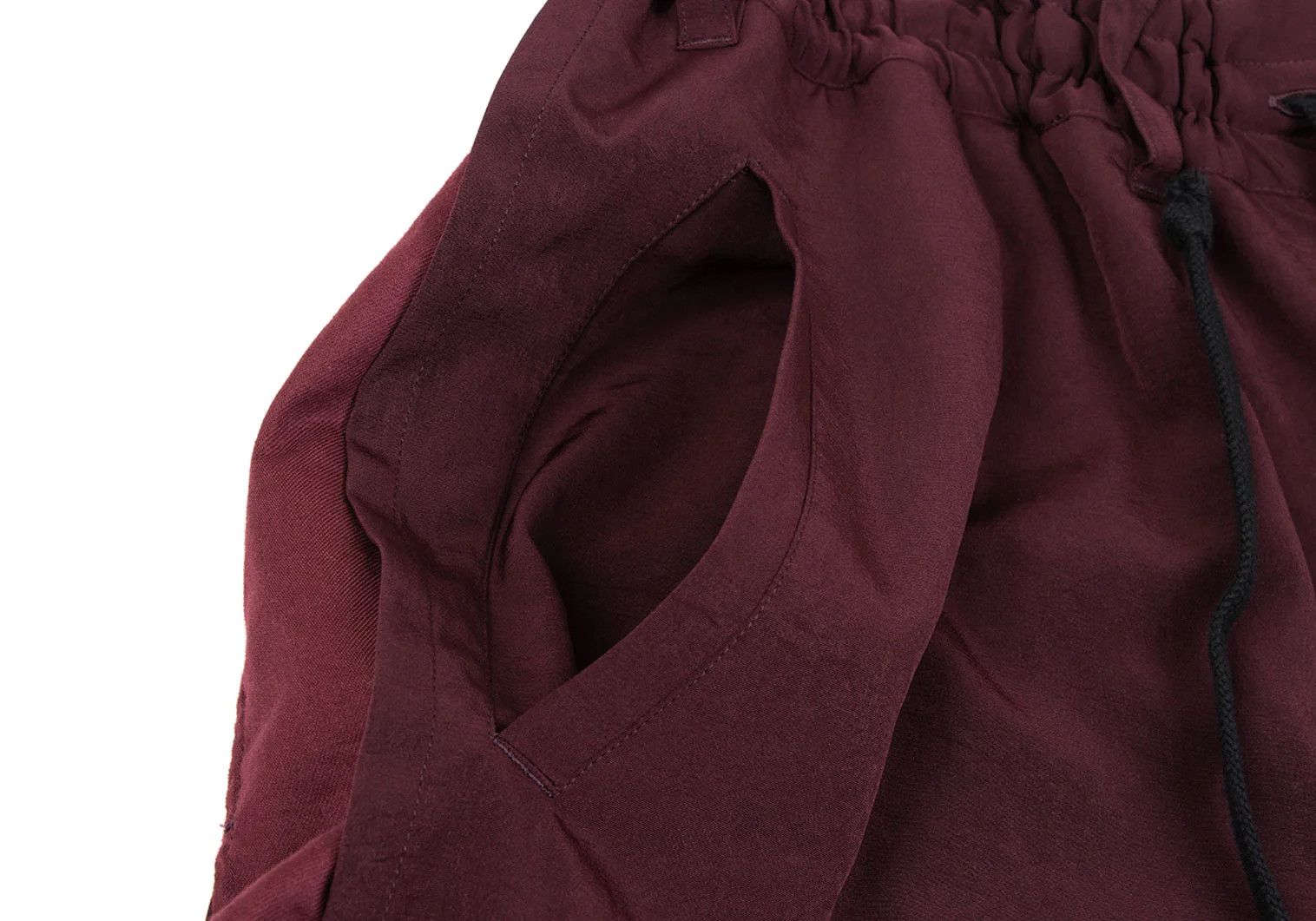 Yohji Yamamoto Bi-Color Hooded Shirt Set in Burdy and Black Size US M / EU 48-50 / 2 - 12 Thumbnail