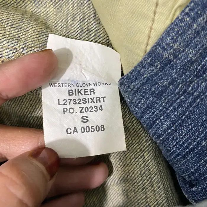 Vintage Vtg SILVER JEANS MOTORCYCLE Distress Denim Jacket Blue Size S / US 4 / IT 40 - 6 Thumbnail
