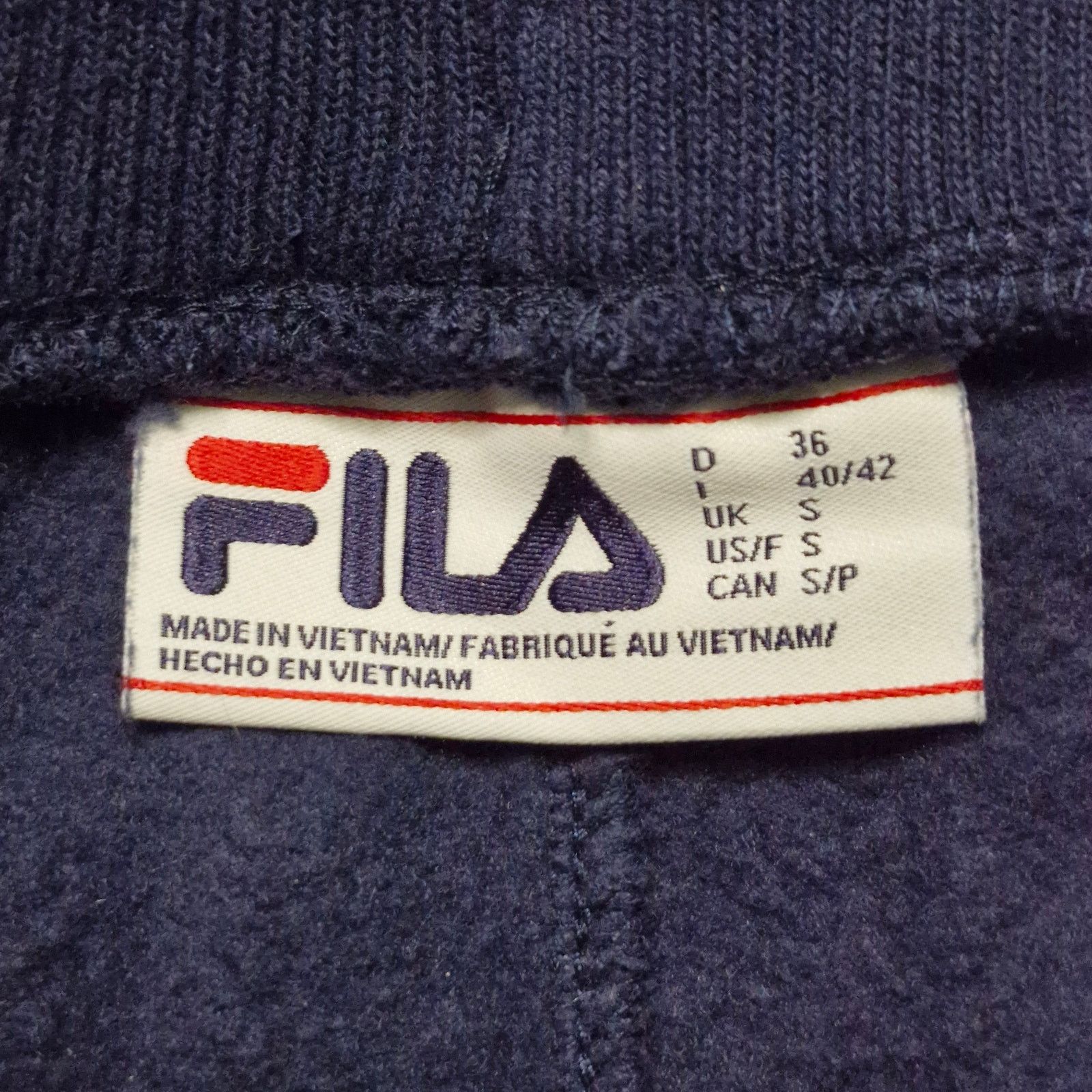 Fila Fila Women's Heritage Fleece Jogger Pants Navy Blue Size S Size 27" / US 4 / IT 40 - 3 Thumbnail
