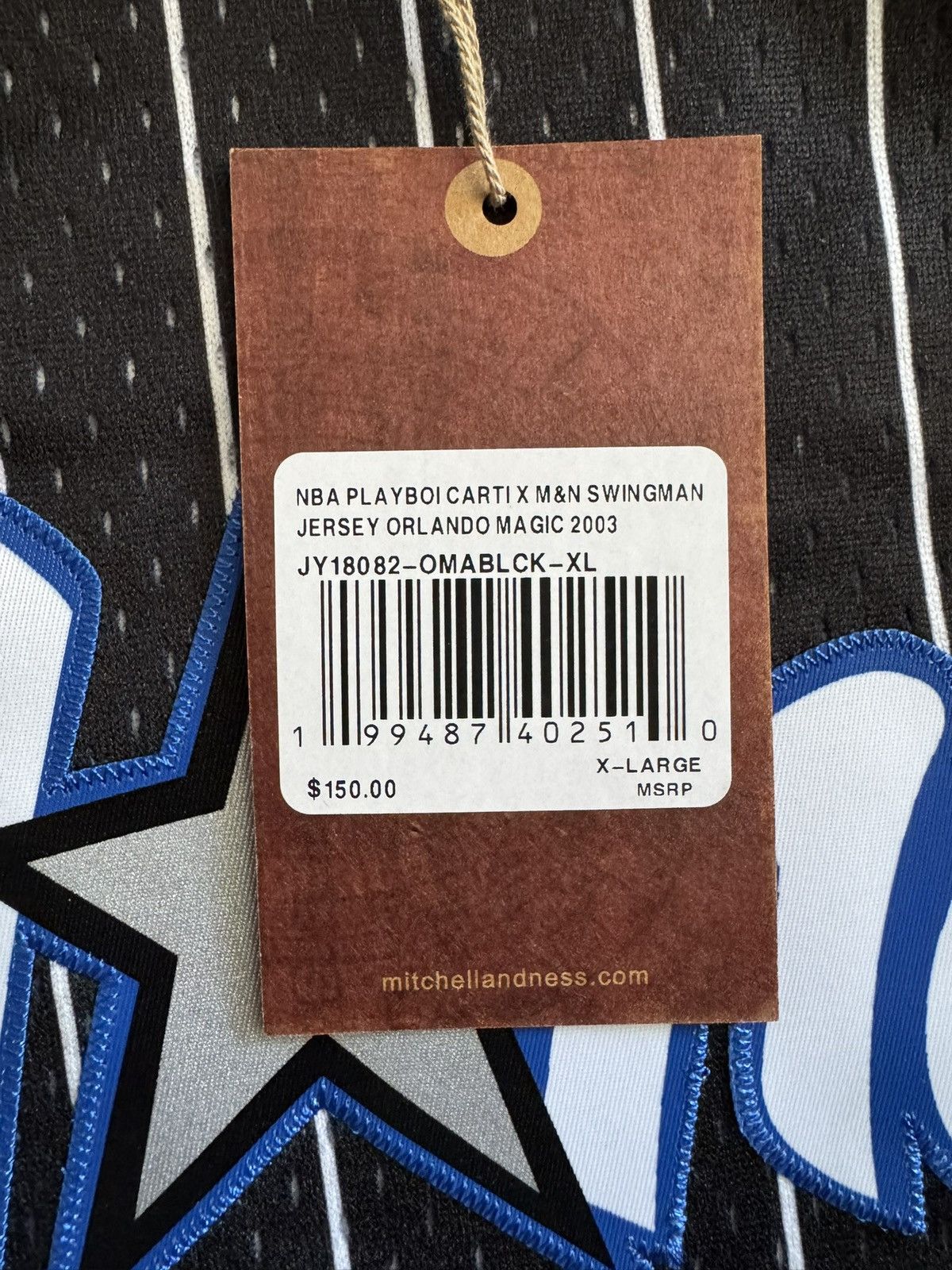 Mitchell & Ness NBA PLAYBOI CARTI X M&N JERSEY ORLANDO MAGIC 2003 Size US XL / EU 56 / 4 - 5 Thumbnail