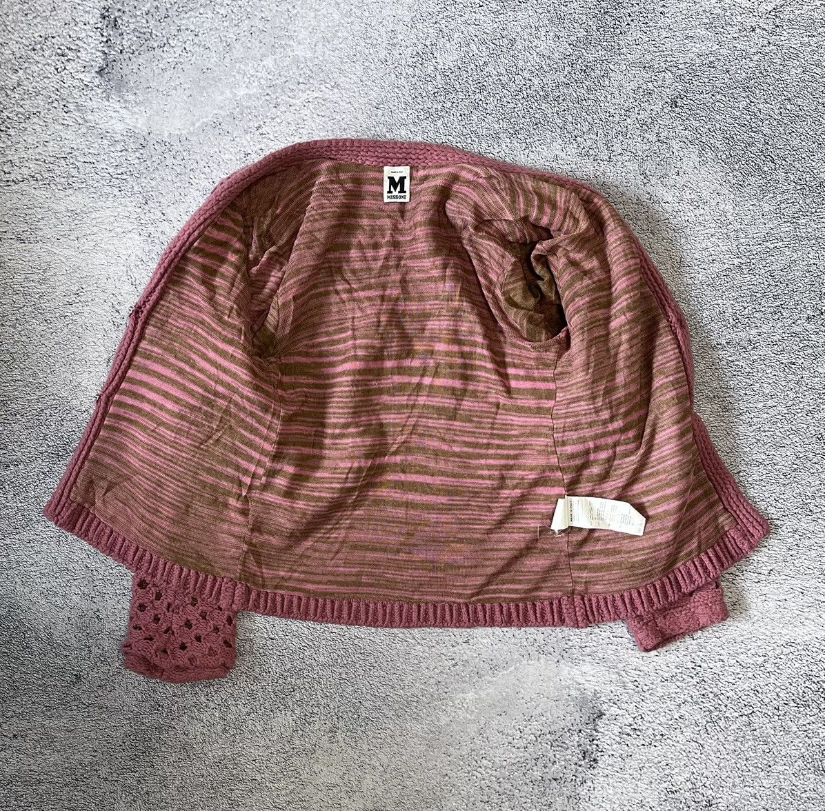 Missoni Missoni Pink Open Knit Cardigan Sweater Wool Cashmere Italy Size XS / US 0-2 / IT 36-38 - 3 Thumbnail