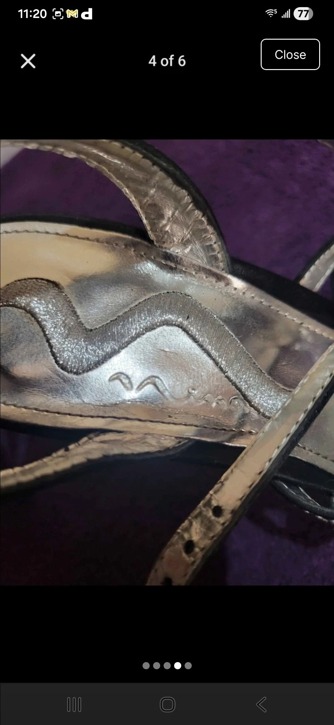Other Nina black high heel sandals with rhinestones size 8 Size US 8 / IT 38 - 4 Thumbnail