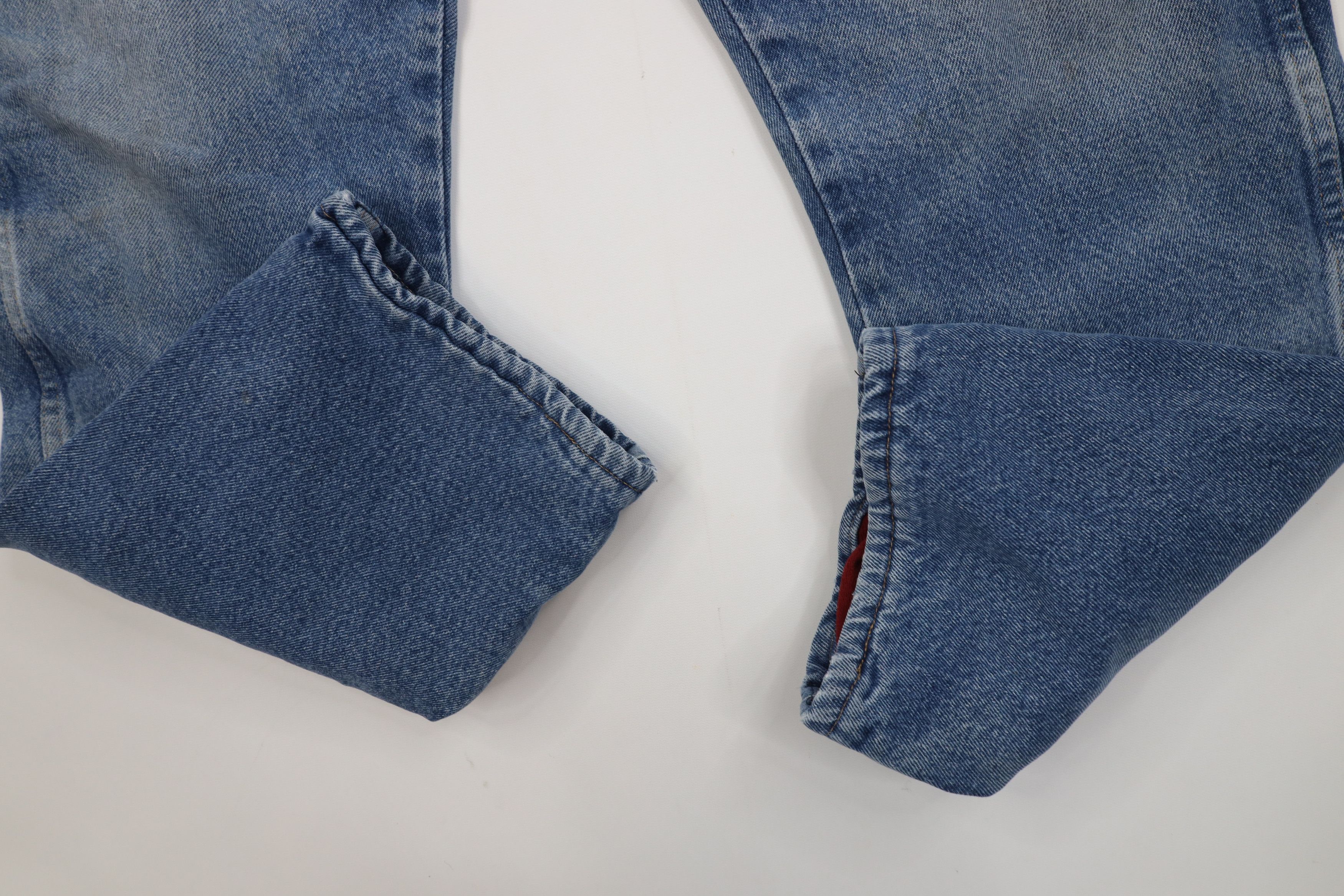 Cabelas Vintage 90s Cabelas Heavyweight Fleece Lined Denim Jeans Size US 34 / EU 50 - 6 Thumbnail