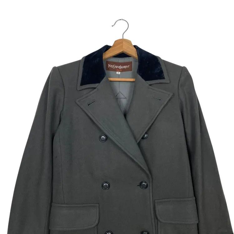 Yves Saint Laurent Yves Saint Laurent double breasted longcoat Size M / US 6-8 / IT 42-44 - 4 Thumbnail