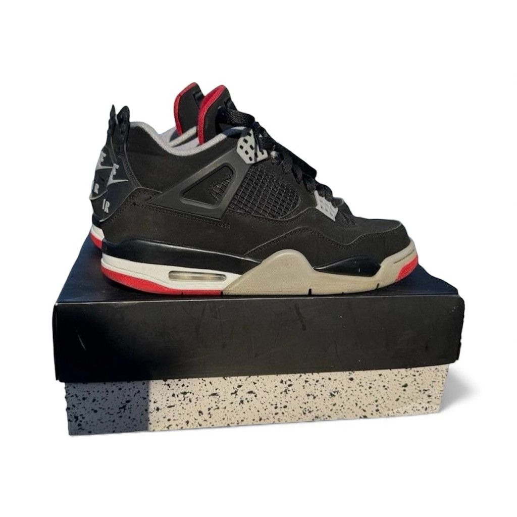 Jordan Brand Nike Air Jordan 4 Retro Bred 4s Size 9 Og all Size US 9 / EU 42 - 4 Thumbnail