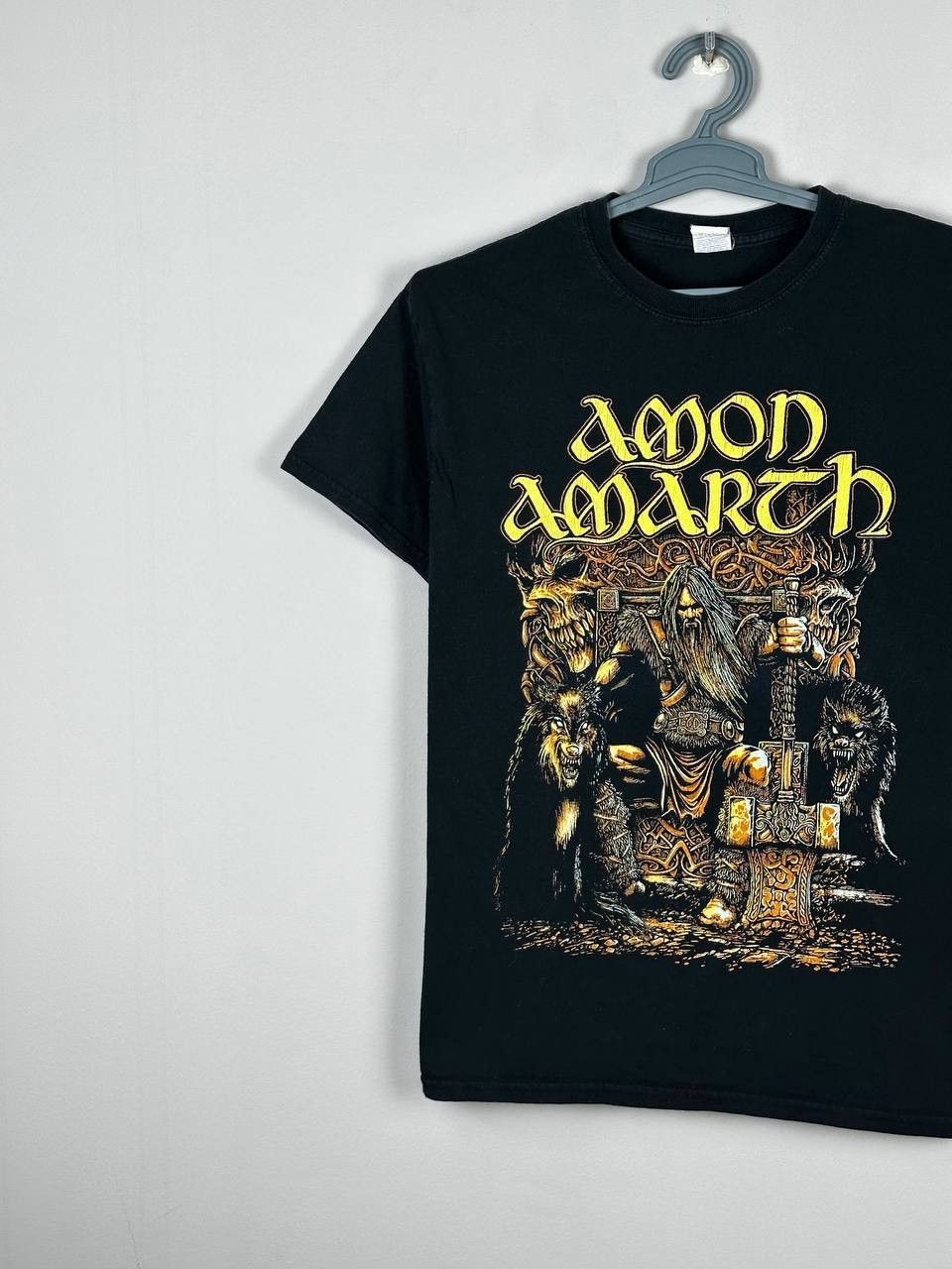 Band Tees Vintage Y2K Amon Amarth Thor Odons Son Metal Band Tee Size US M / EU 48-50 / 2 - 2 Thumbnail
