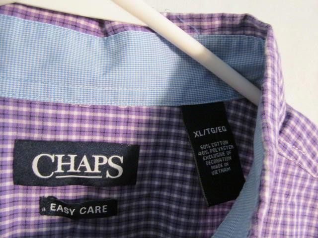 Chaps Chaps Checkered Button-Up Shirt - Purple Gingham Size US XL / EU 56 / 4 - 2 Thumbnail