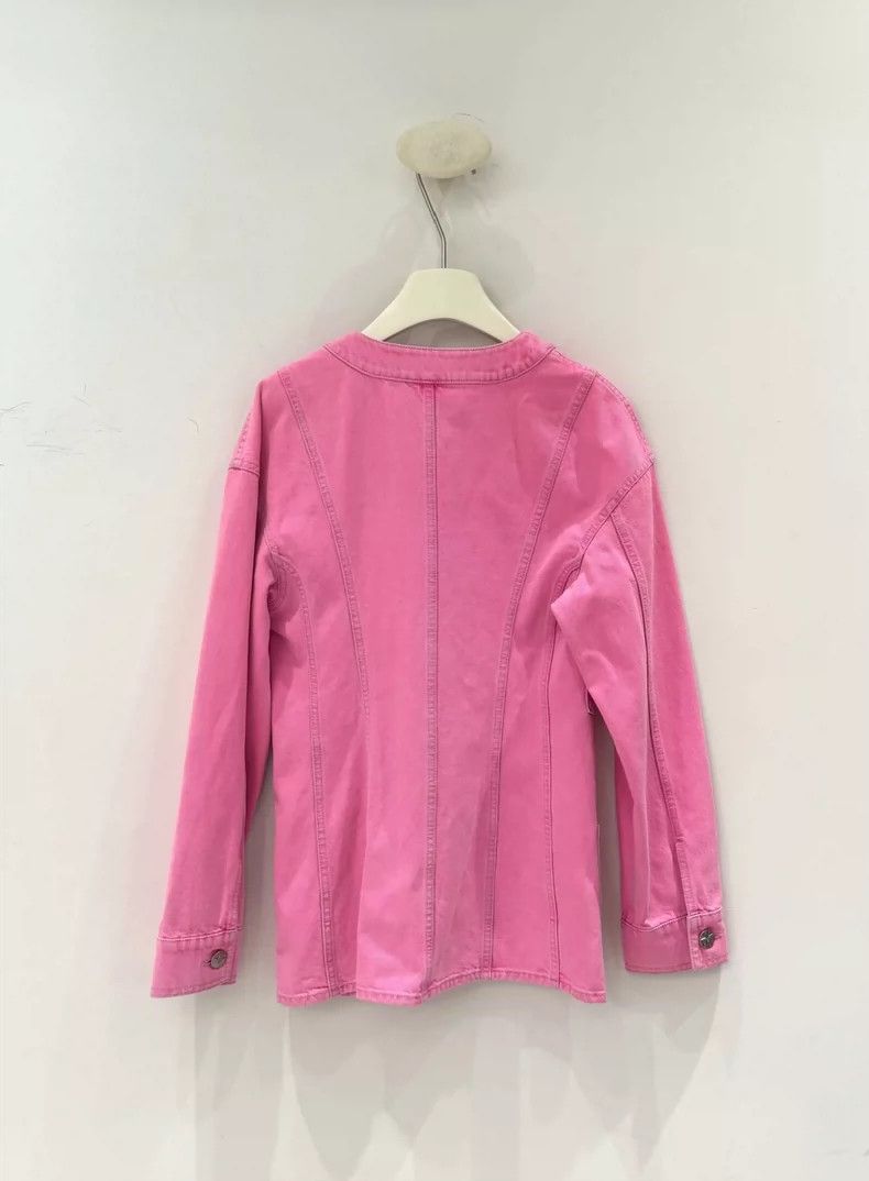 Chanel Chanel Pink denim jacket Size XS / US 0-2 / IT 36-38 - 2 Thumbnail