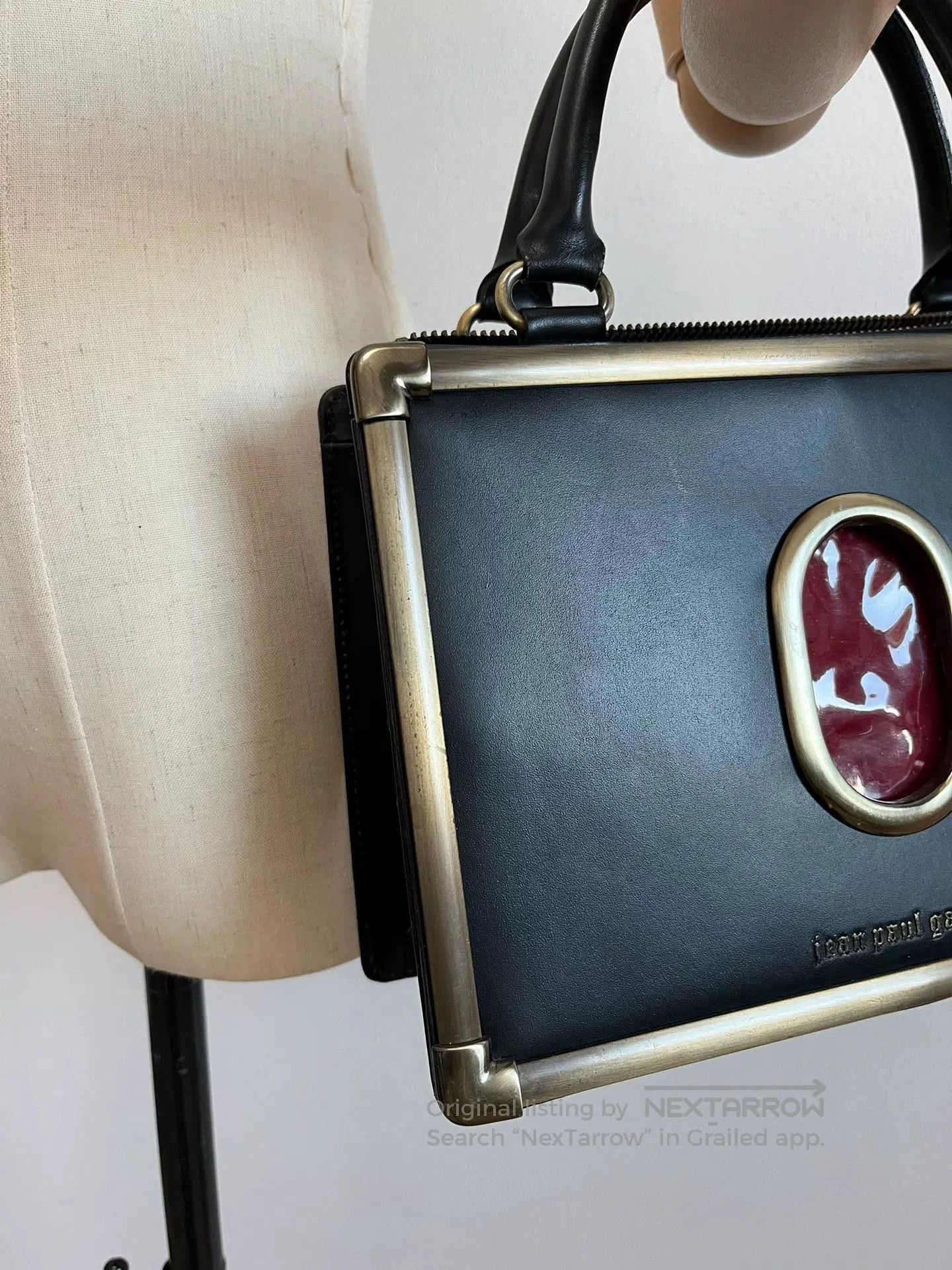 Jean Paul Gaultier Jean Paul Gaultier Red Velvet Gemstone Small Bag. Size ONE SIZE - 5 Thumbnail