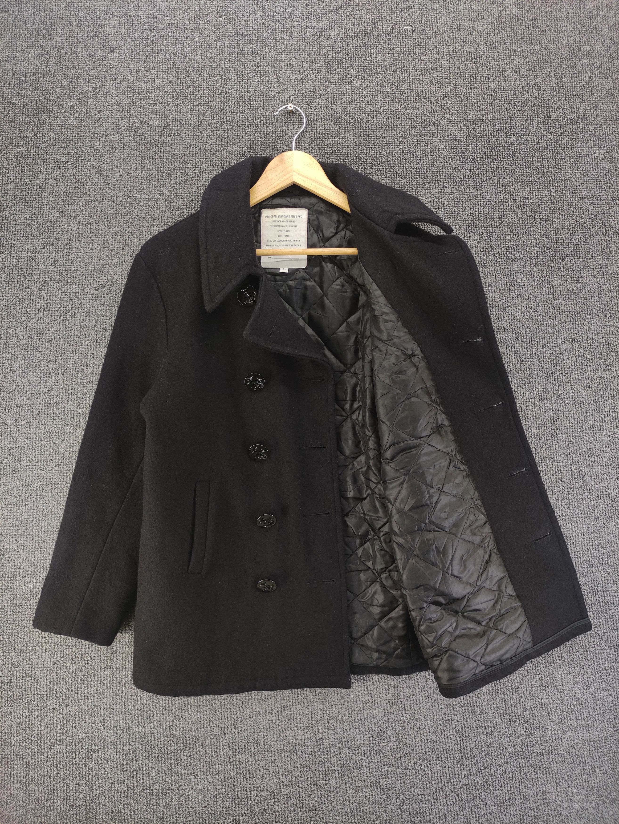 Japanese Brand Vintage Pea Coat Double Breasted Wool Jacket Size US M / EU 48-50 / 2 - 2 Thumbnail