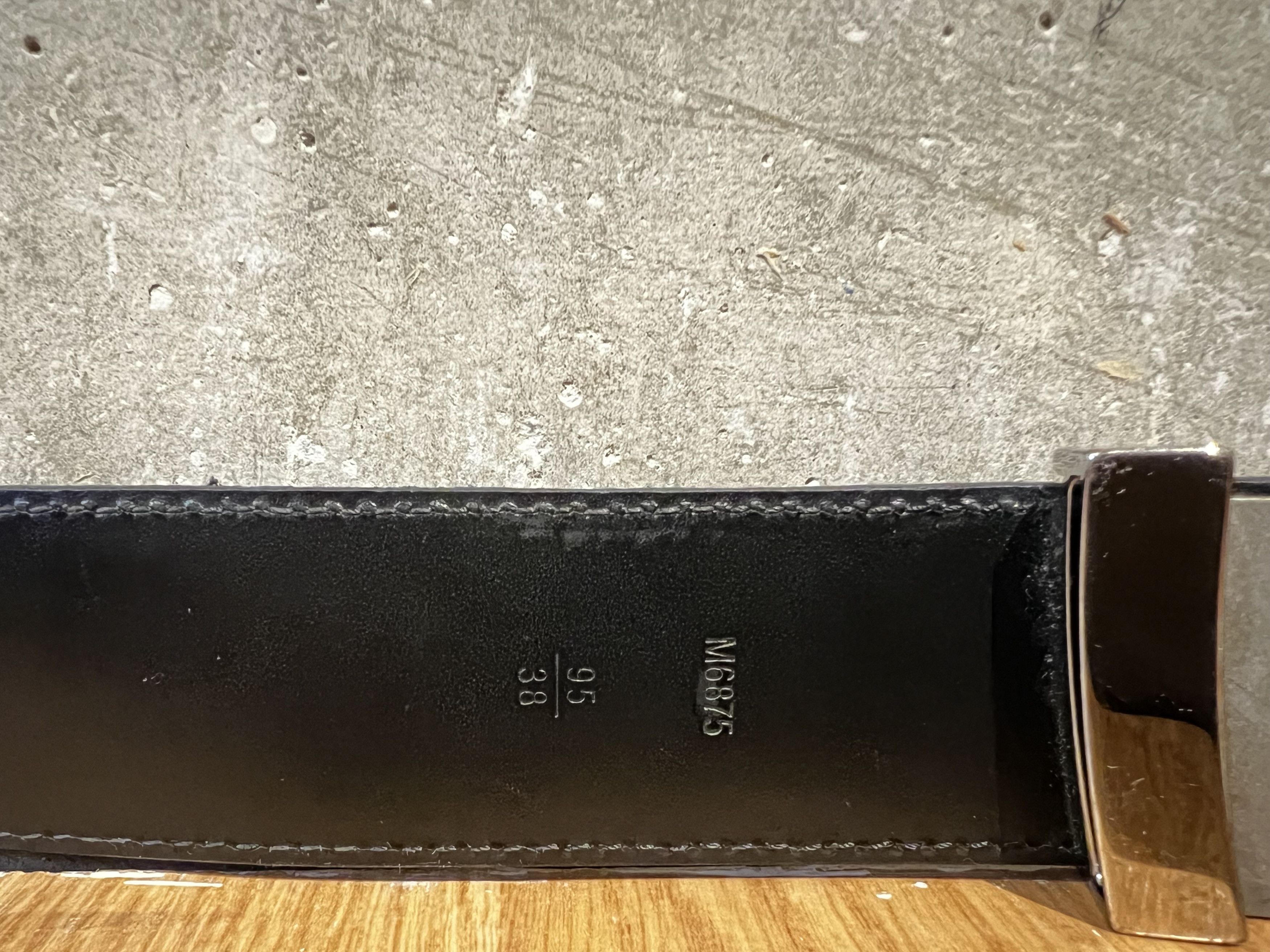 Louis Vuitton Louis Vuitton Initiales Mini Damier Suede Carbone Belt Size 38 - 7 Thumbnail