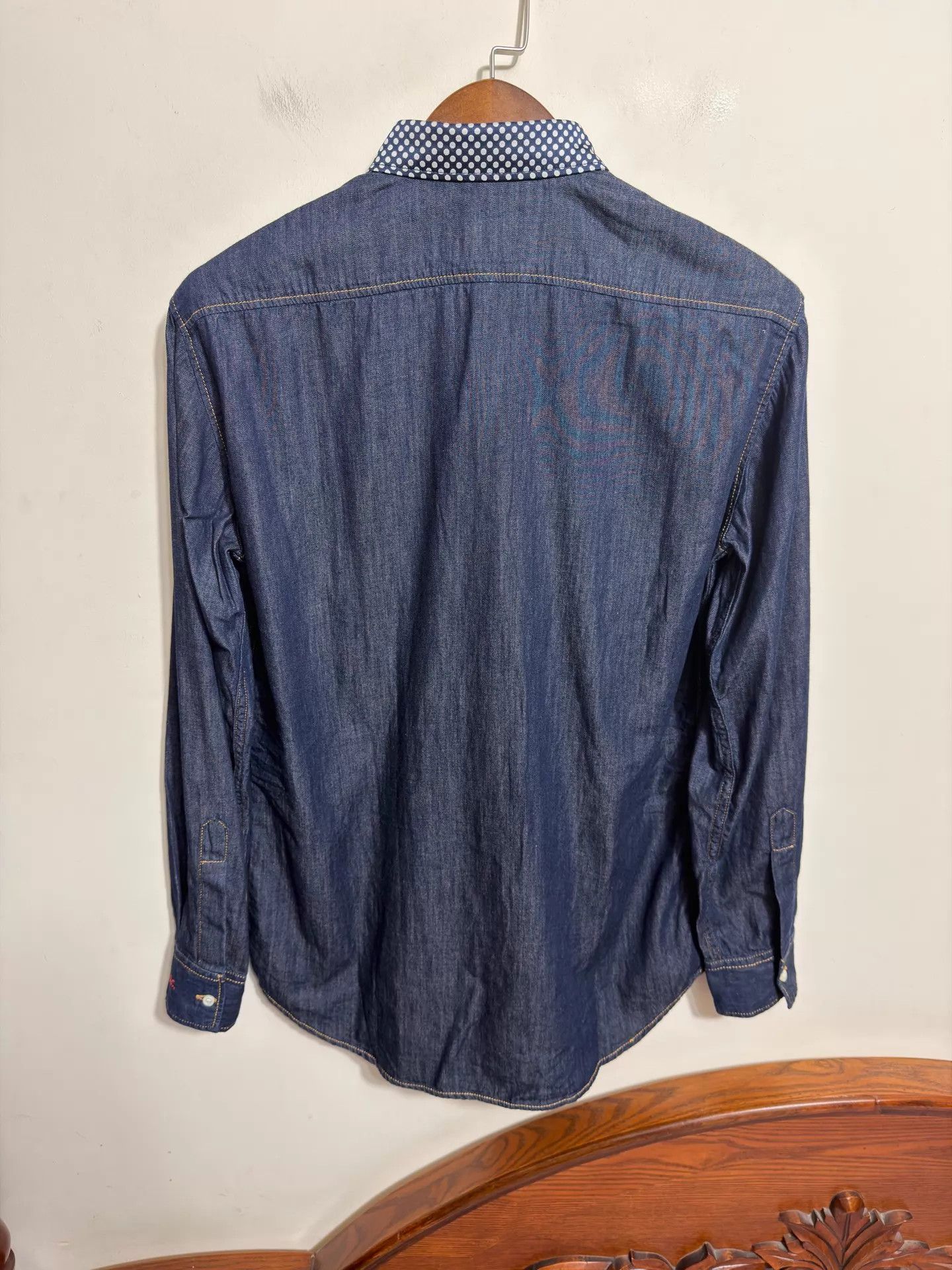 Dsquared2 Dsquared2 D2 Polka Dot Denim Shirt Jacket 46 Red Size US S / EU 44-46 / 1 - 2 Thumbnail