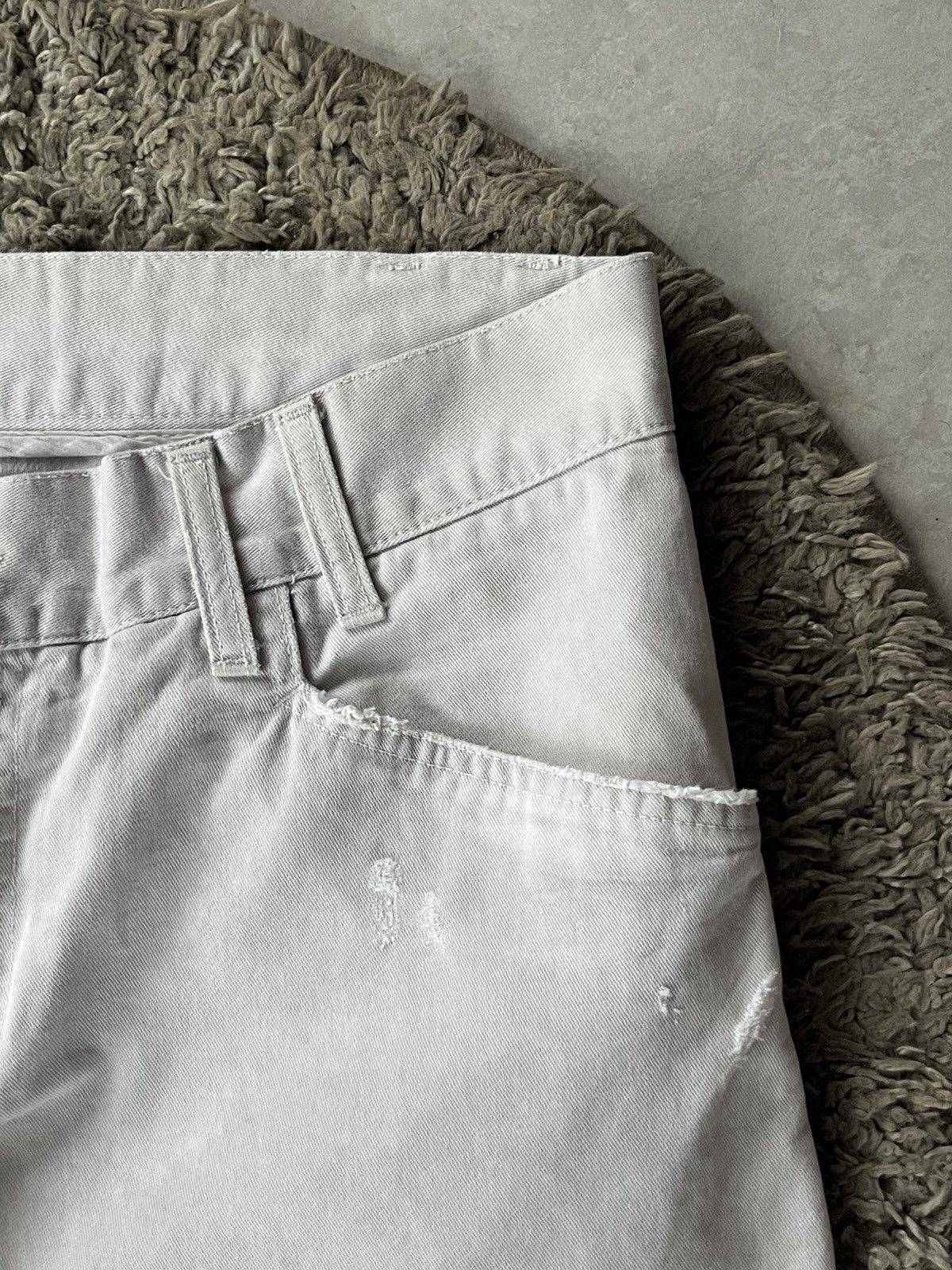 Dolce & Gabbana Vintage Pants Dolce&Gabbana White Avant Gard Luxury Size US 35 - 6 Thumbnail
