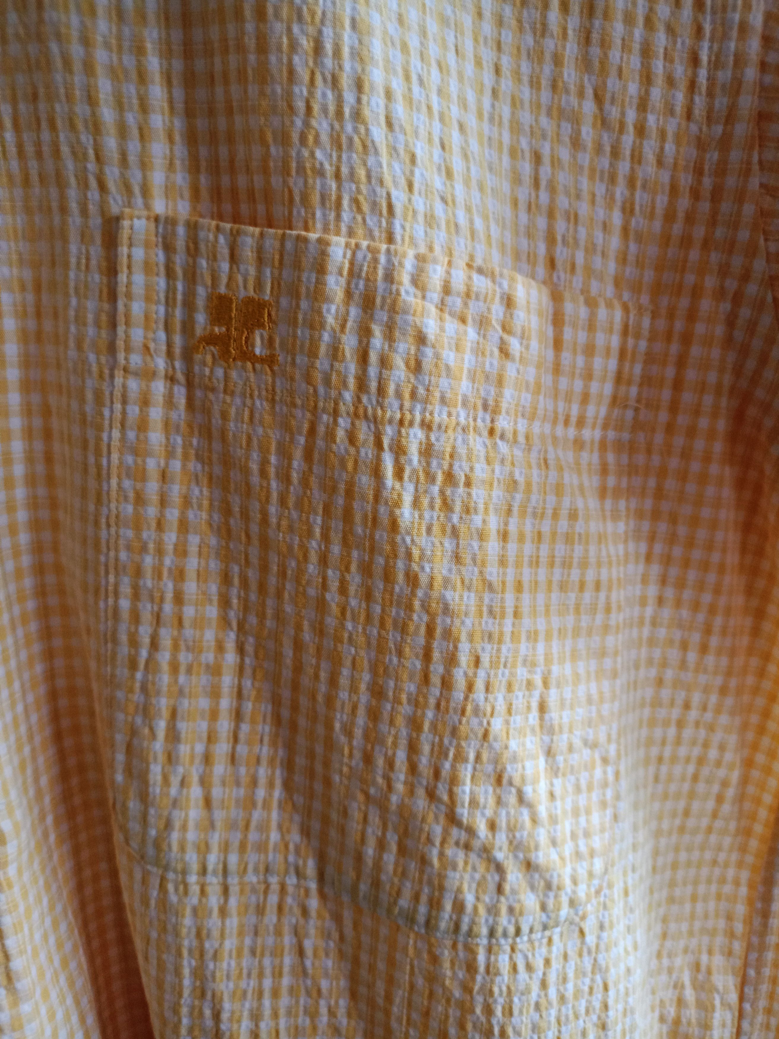 Courreges Courreges Short Sleeve Button Shirts Size US L / EU 52-54 / 3 - 4 Thumbnail