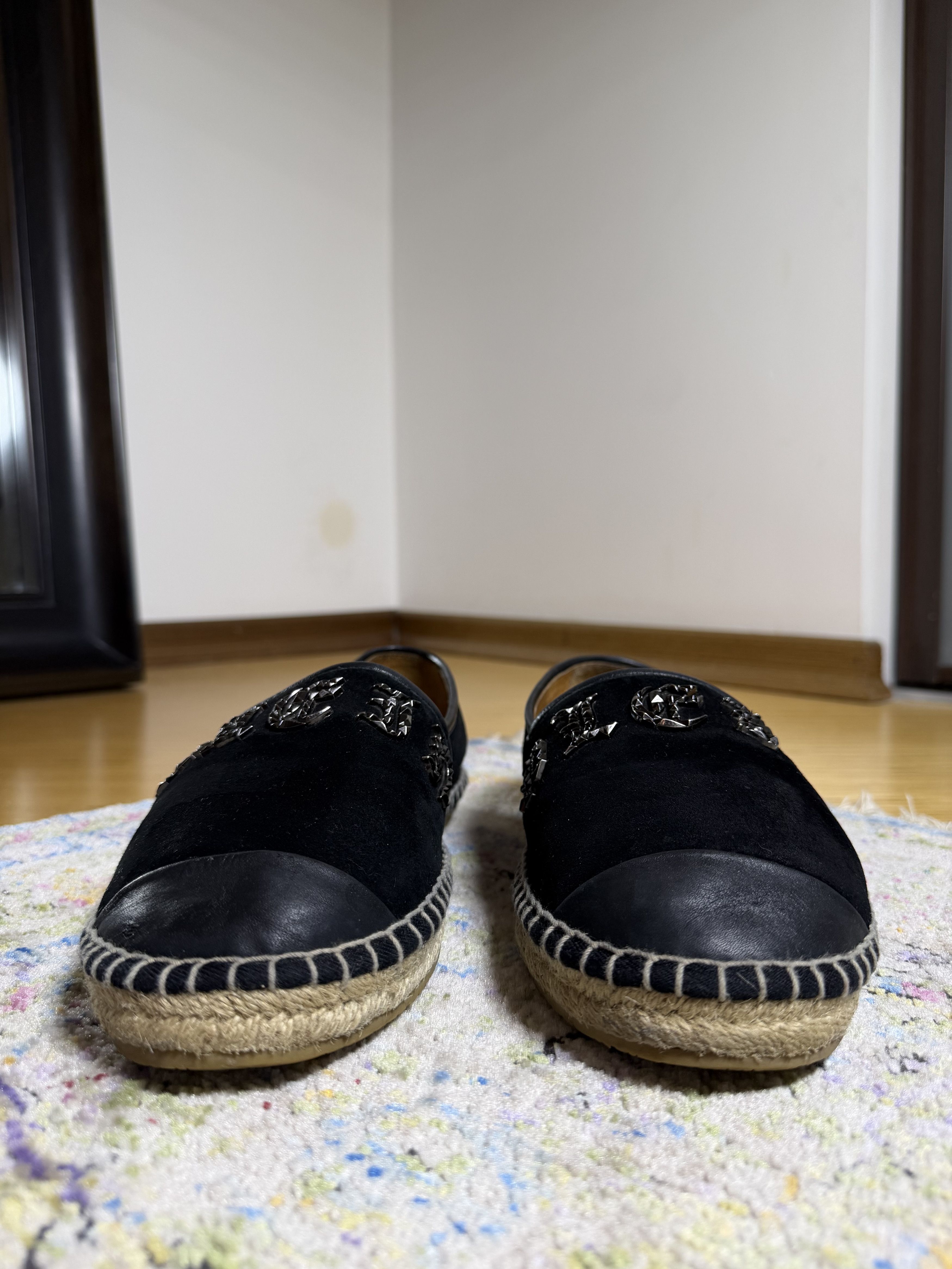 Philipp Plein Philipp Plein Leather Black Espadrillas Size US 10 / EU 43 - 5 Thumbnail