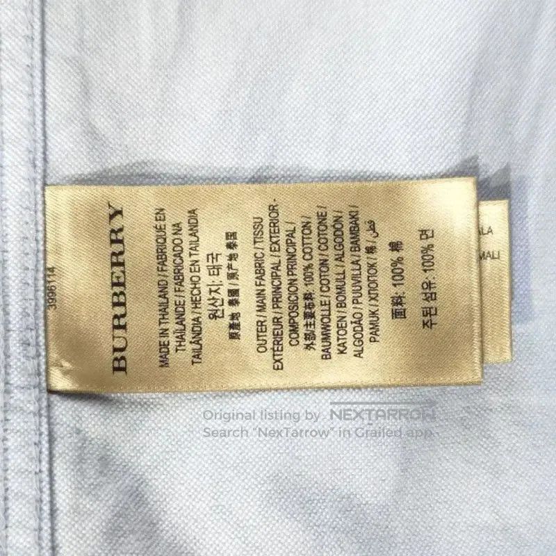 Burberry Burberry Light Blue Cotton Women's Shirt. Size M / US 6-8 / IT 42-44 - 4 Thumbnail