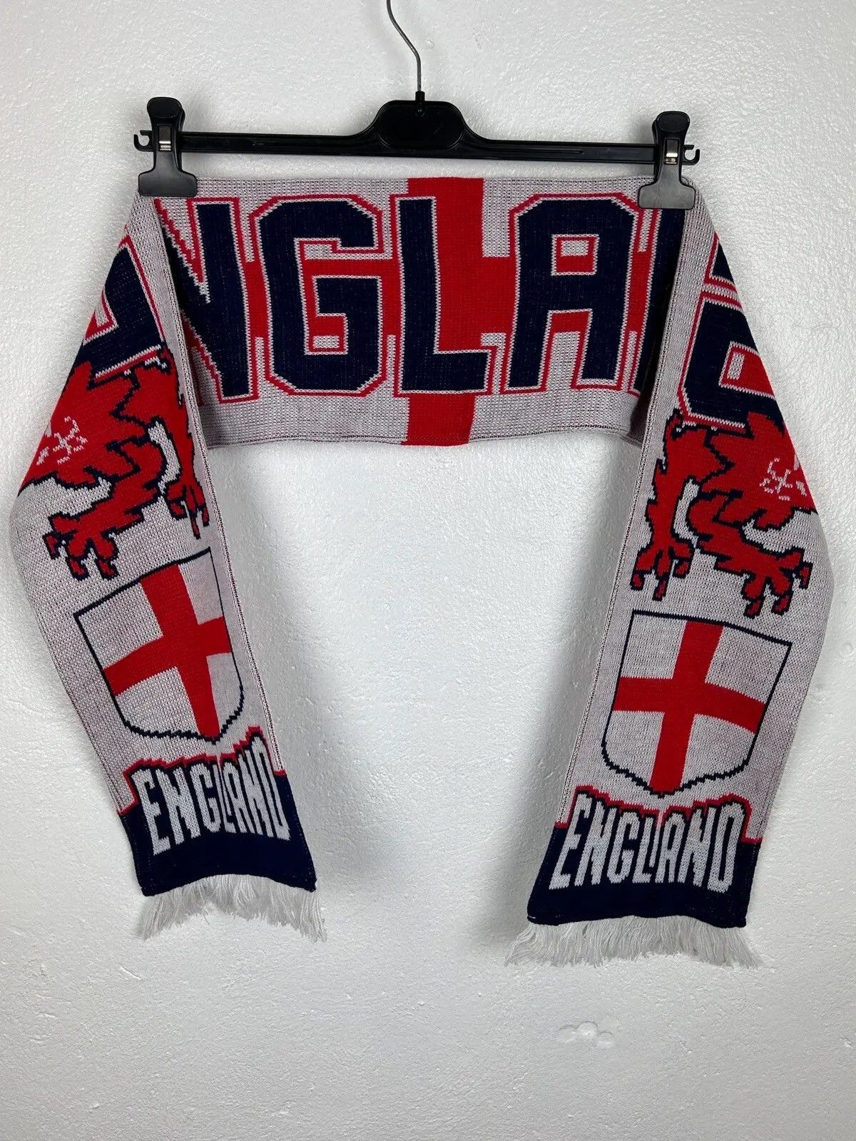 Vintage 90s Vintage England Football Team Fanwear Scarf Muffler Size ONE SIZE - 1 Thumbnail