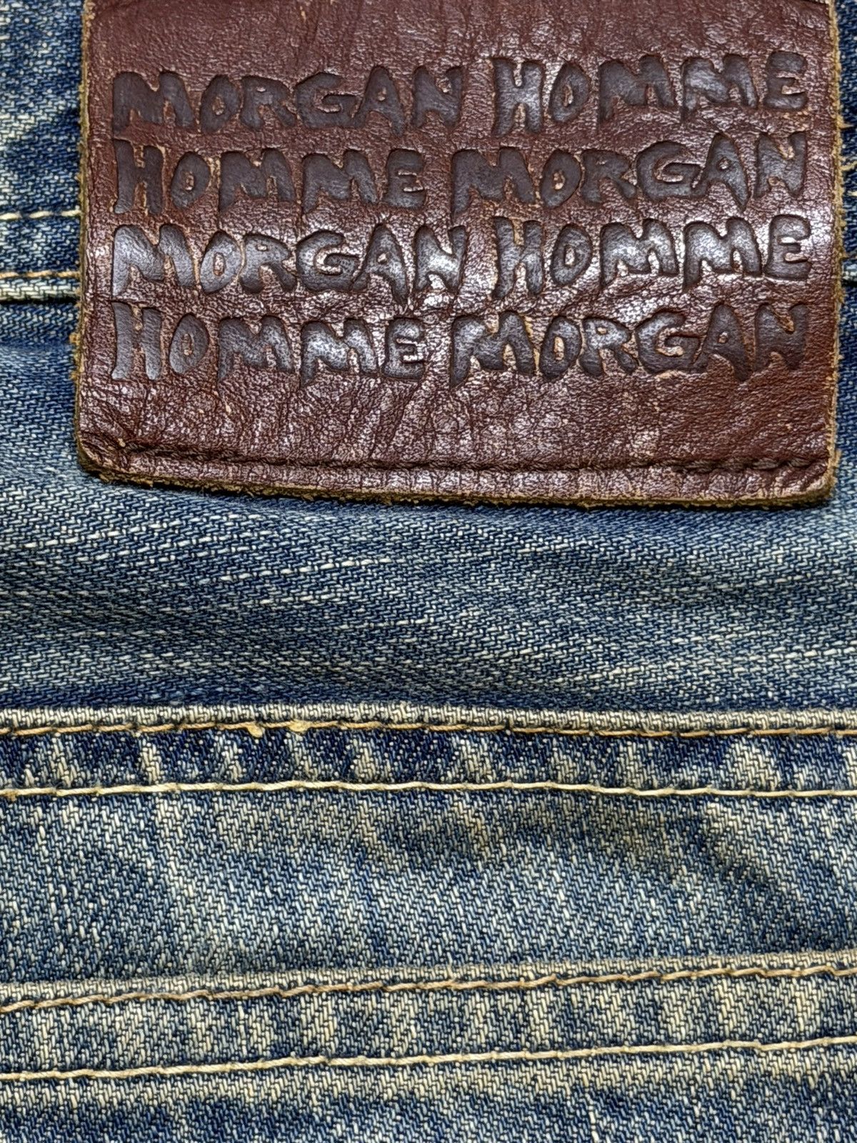 Morgan Homme Vintage Japan Morgan Homee Sashiko Boro Distressed Wide Leg Size US 29 - 8 Thumbnail