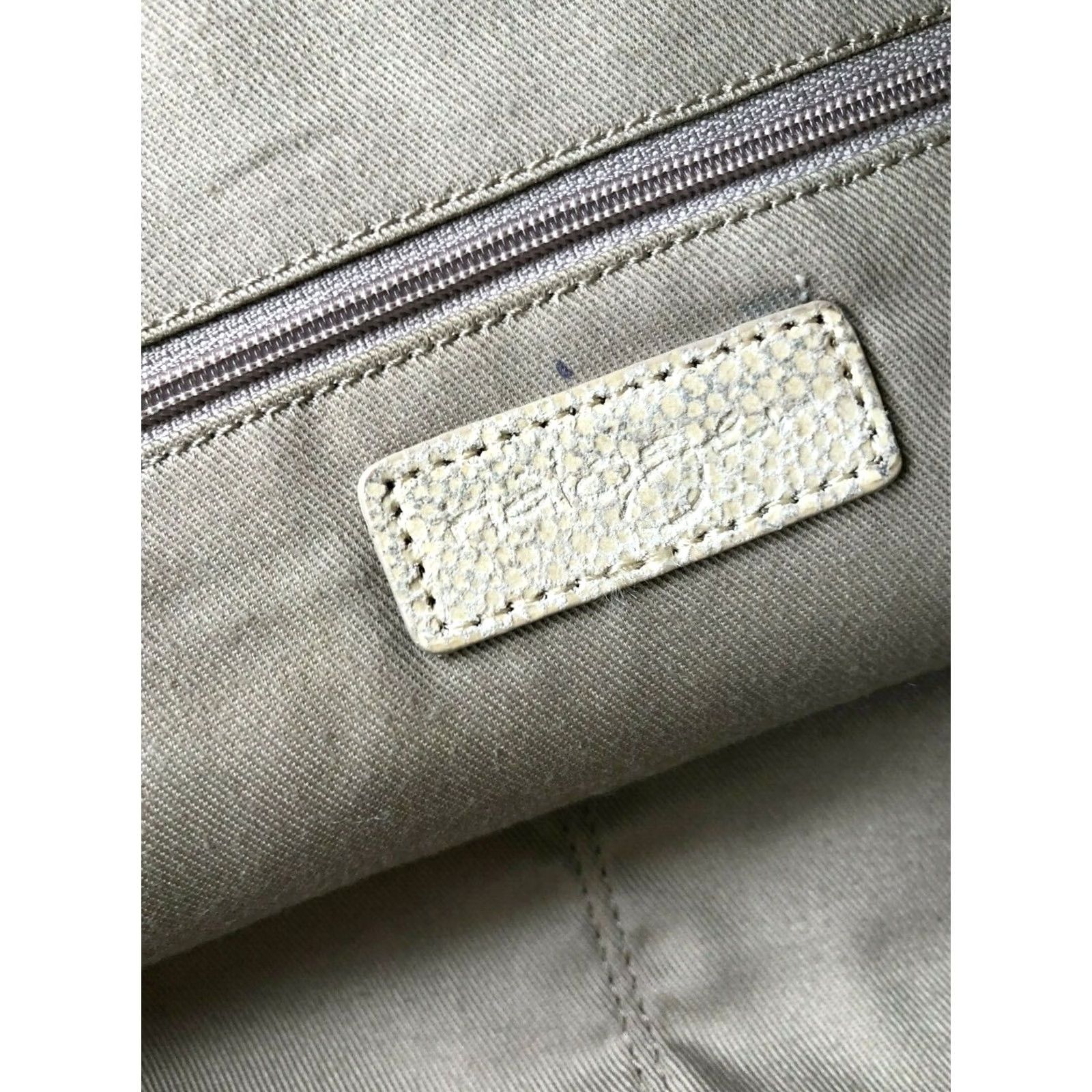 Vintage VINTAGE HALOGEN Women's Scale Embossed Genuine Leather Large Shoulder Bag Purse Size ONE SIZE - 5 Thumbnail