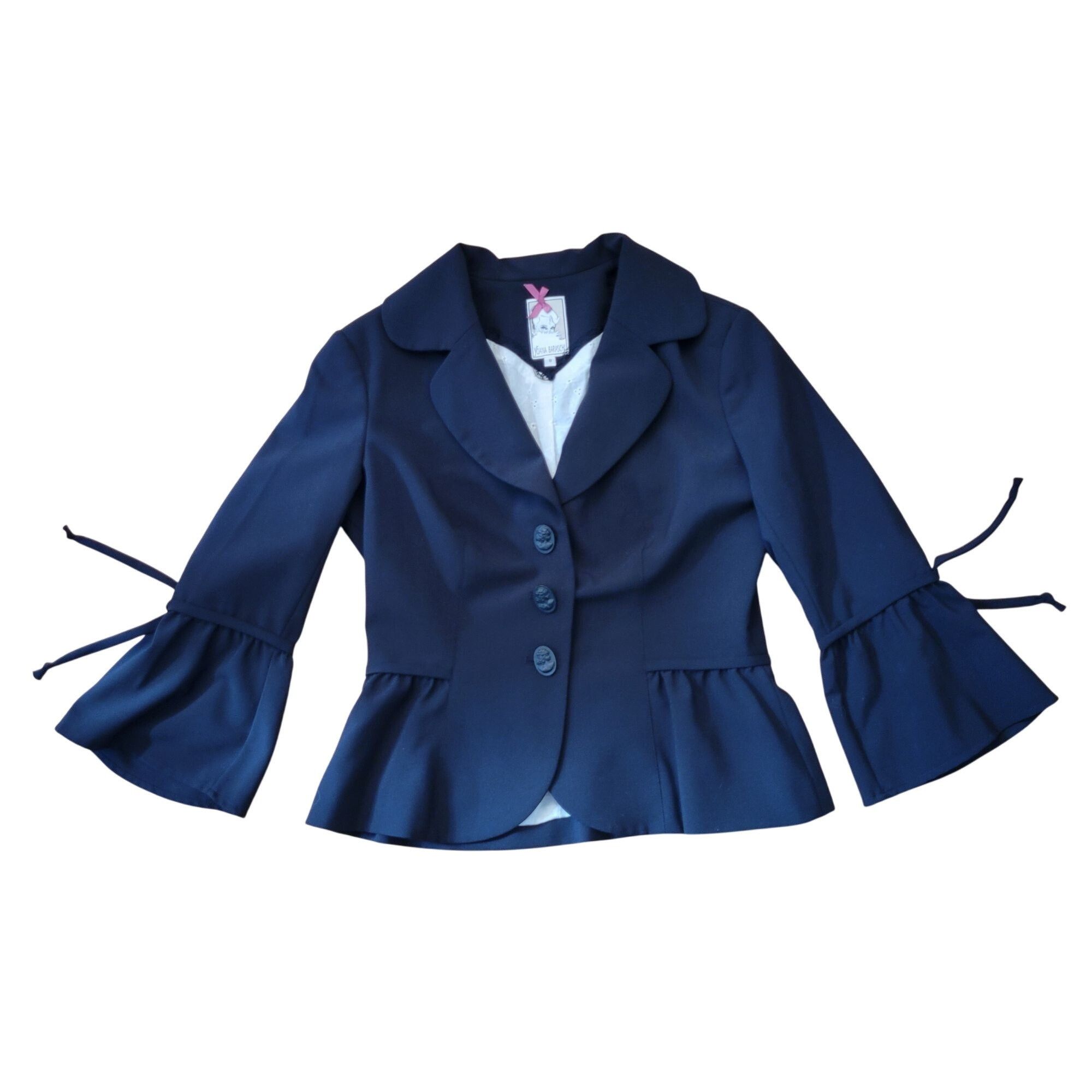 Other Yoana Baraschi 8 Black Blazer Peplum Jacket Victorian Whimsy Size M / US 6-8 / IT 42-44 - 1 Thumbnail