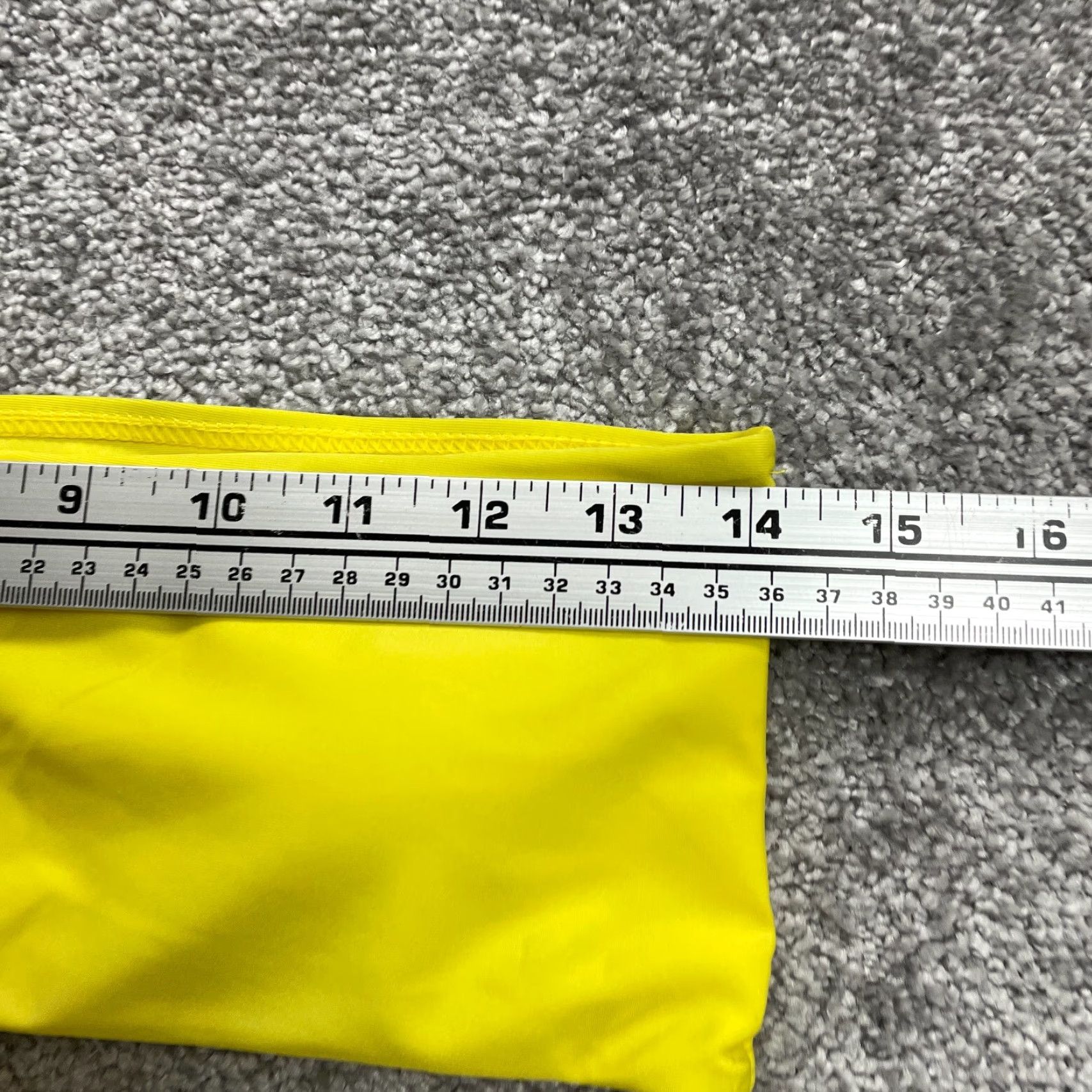 Vintage Unbranded Swimwear Bikini Top Womens Large Neon Yellow Bandeau Strapless Beach Size L / US 10 / IT 46 - 7 Thumbnail