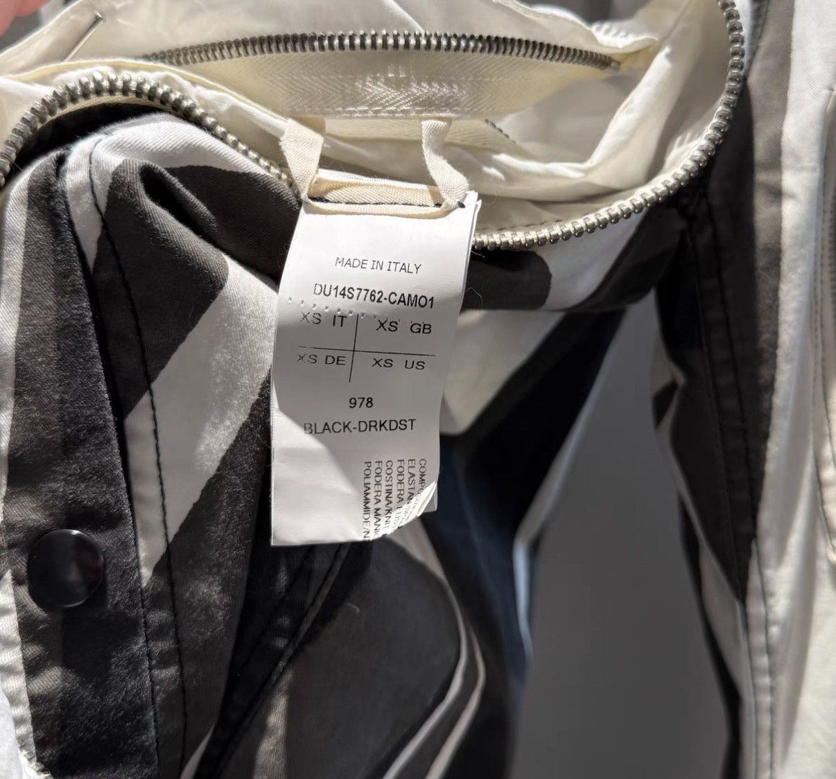 Rick Owens Rick Owens DRKSHDW Secondary Geometric Pattern Classic MA-1 Size US XS / EU 42 / 0 - 7 Thumbnail
