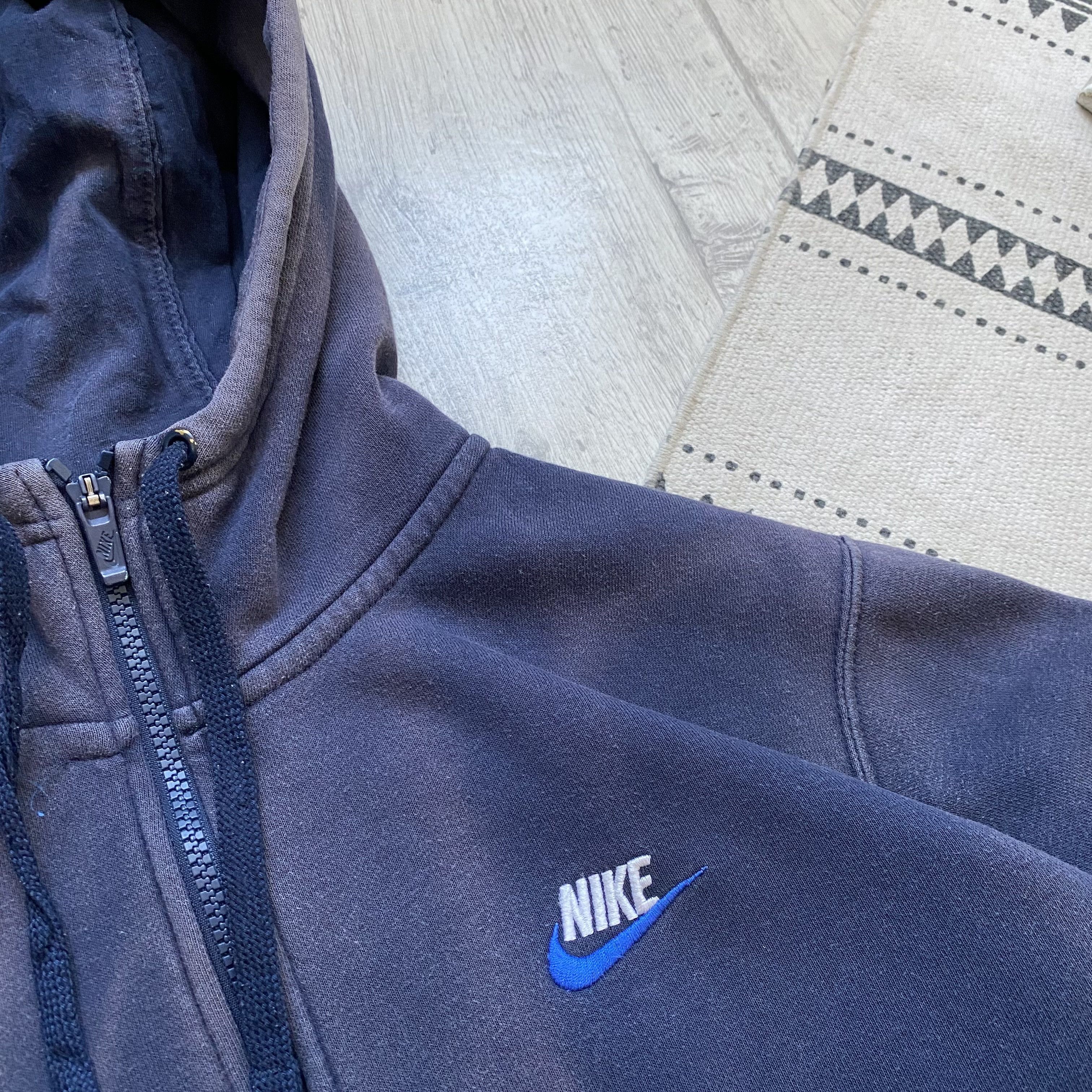 Nike 🛠️Sun Faded Nike Zip up Baggy Hoodie Vintage style Size US M / EU 48-50 / 2 - 5 Thumbnail
