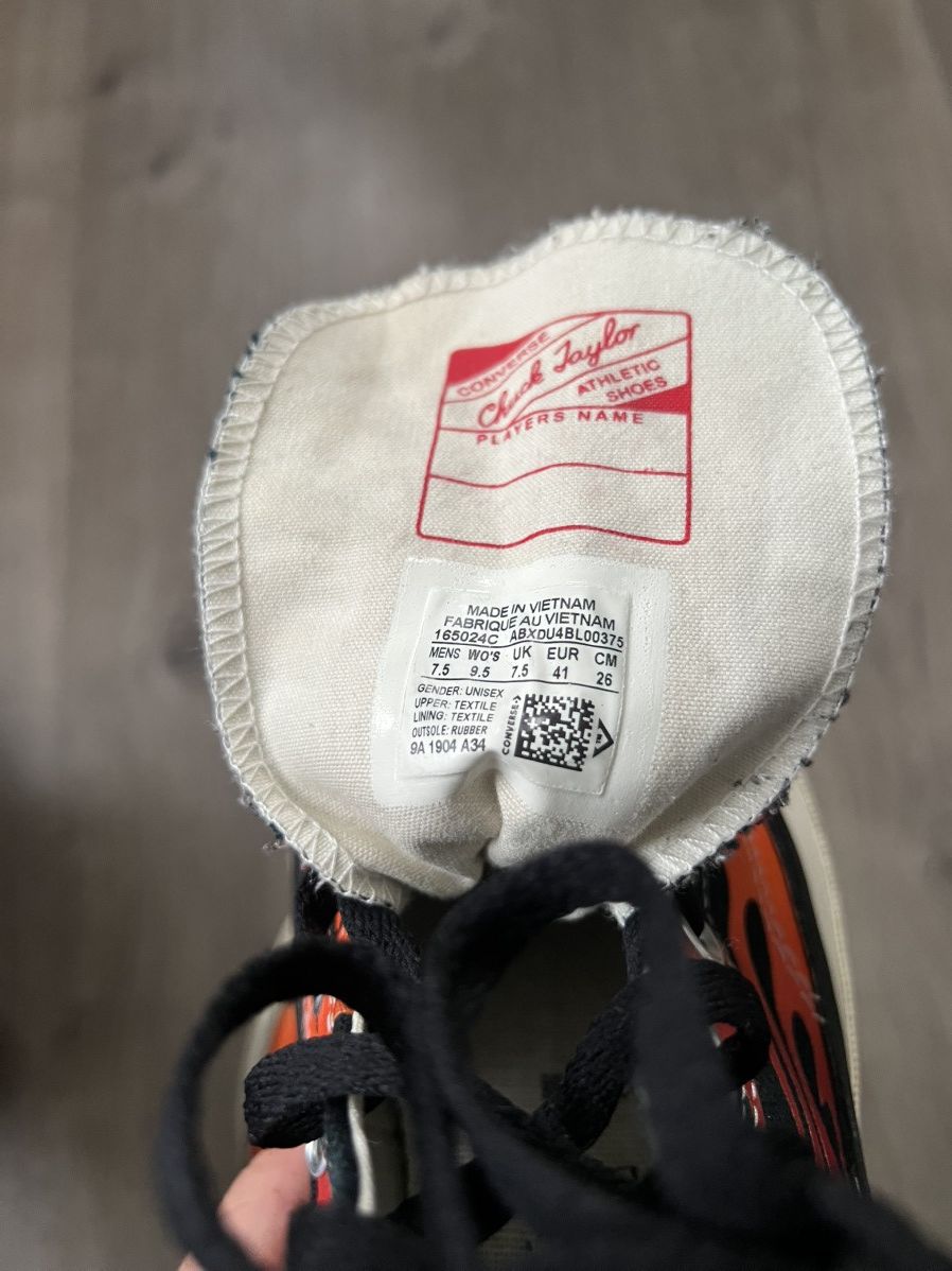 Converse × Japanese Brand Converse all stars fire shoes Size US 7.5 / EU 40-41 - 7 Thumbnail