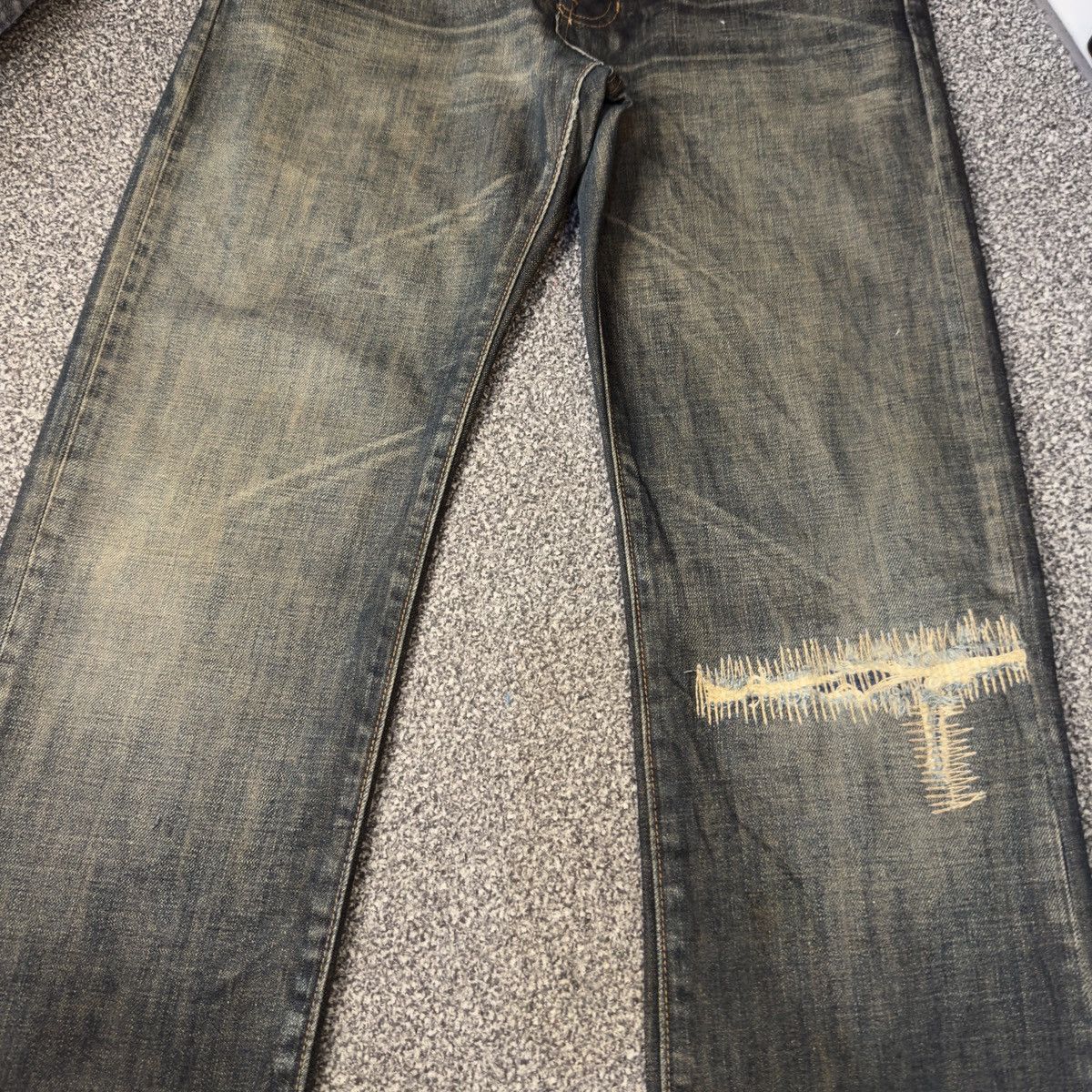 Seditionaries 90s Slim Boot Fit Gap Distressed Rusty Denim Size US 31 - 4 Thumbnail