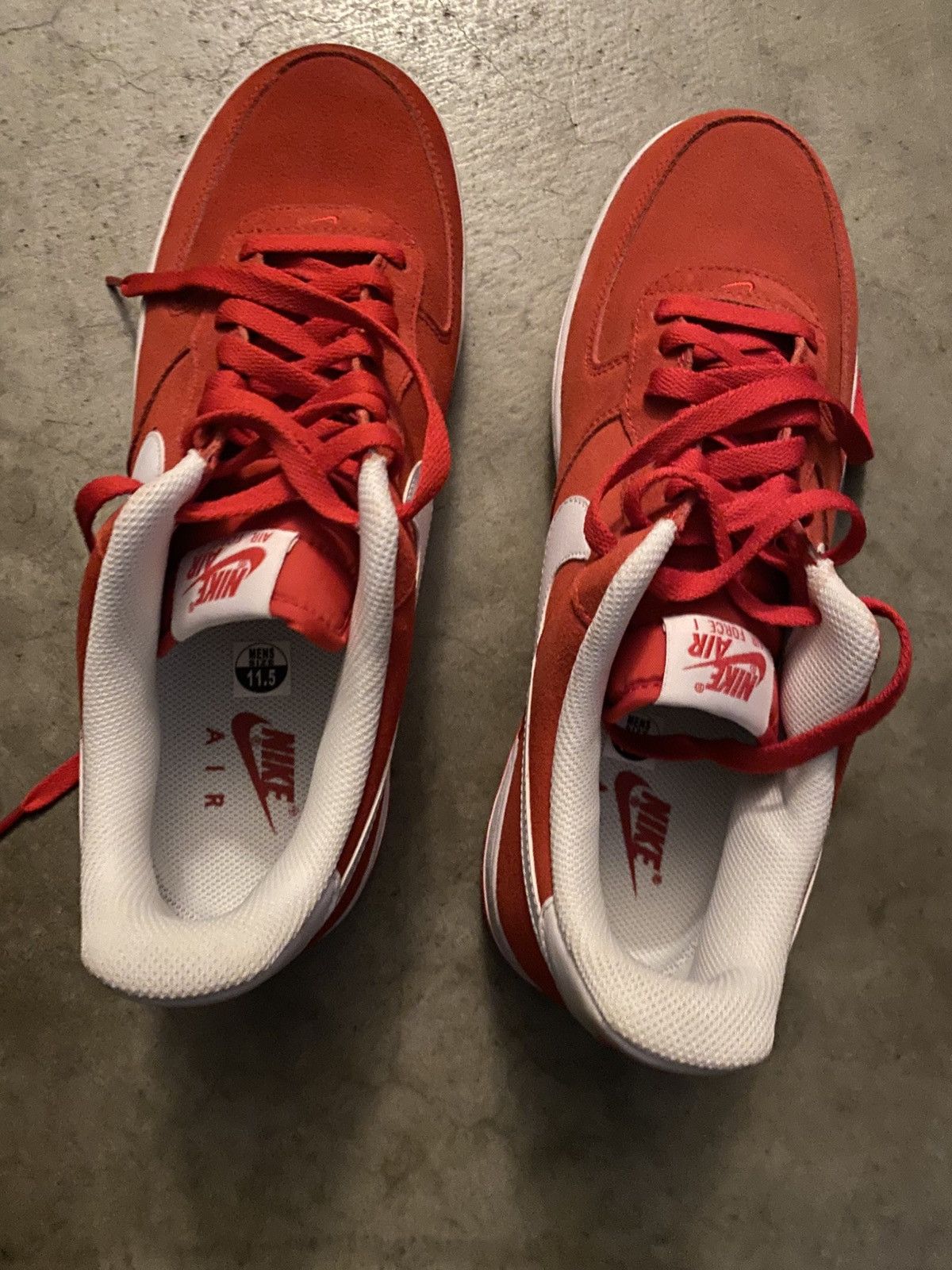 Nike Nike Air Force 1 Red Color of the Month Size US 11.5 / EU 44-45 - 2 Thumbnail