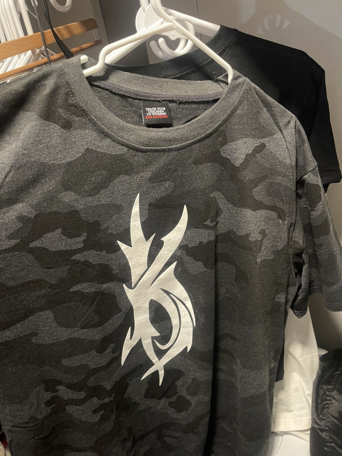 Kim Krueger Kim Krueger Grey Camo T shirt Size US XXL / EU 58 / 5 - 1 Thumbnail