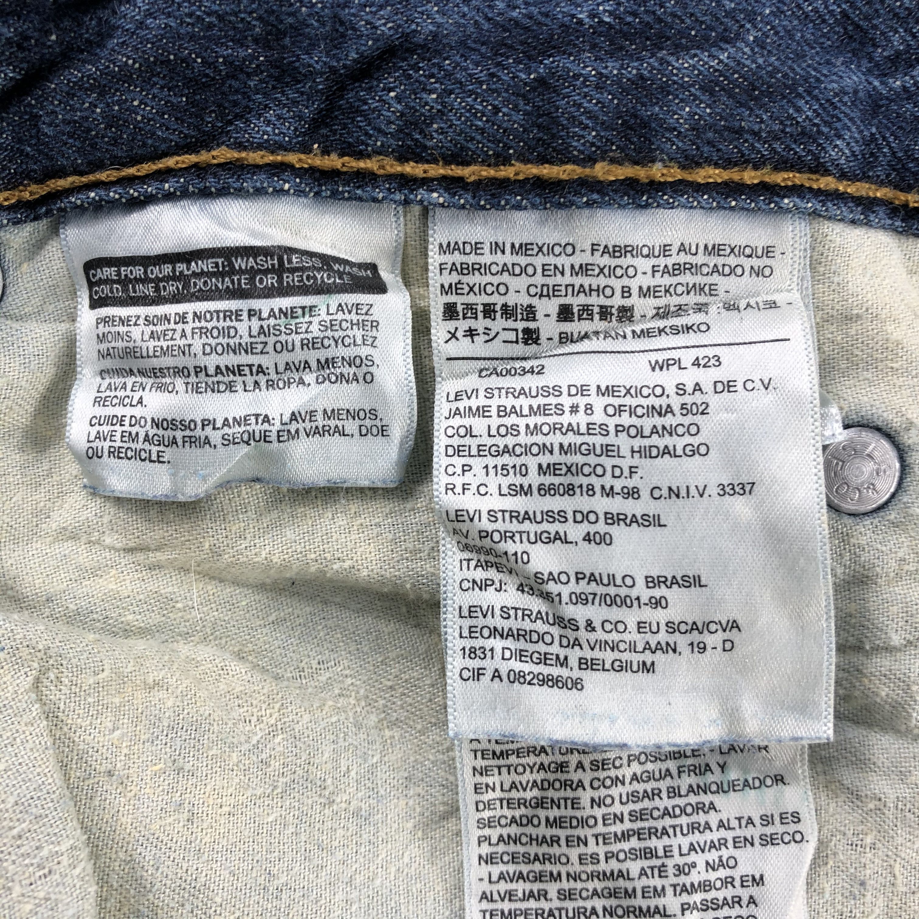 Levi's Vintage Blue Wash Levis 569 Jeans-J2288 Size US 36 / EU 52 - 11 Thumbnail