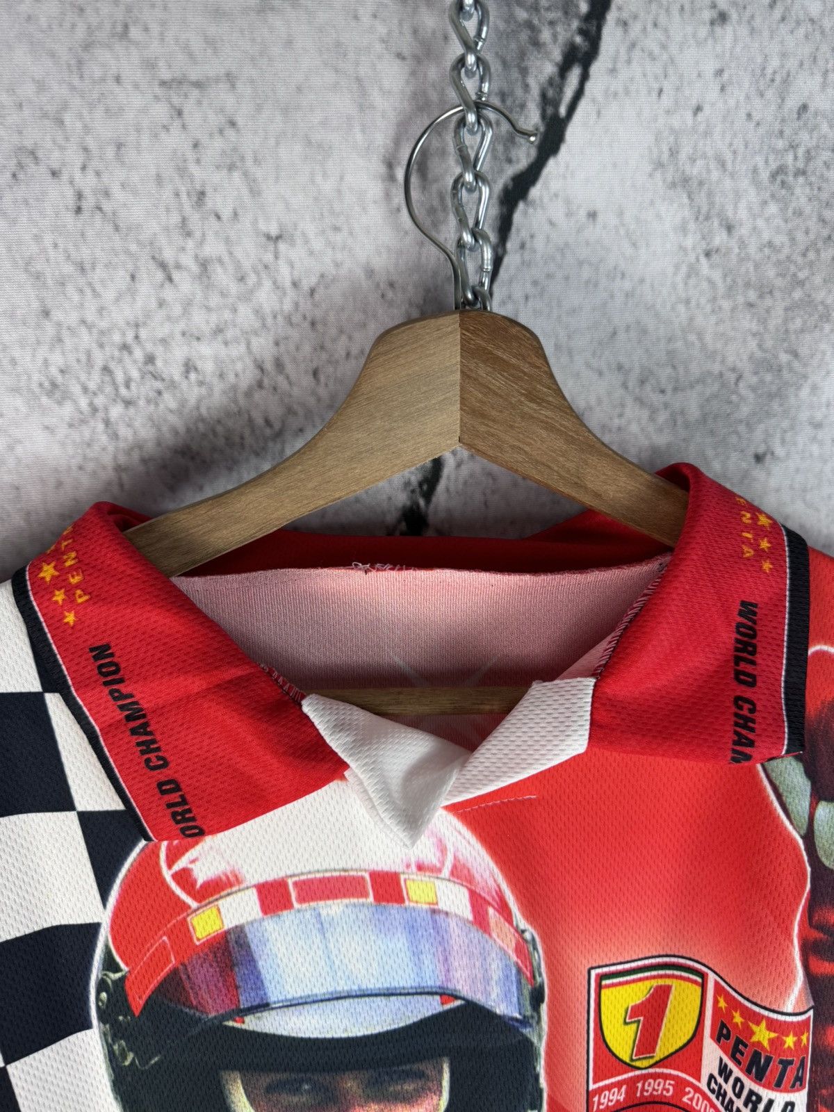 Ferrari Vintage Ferrari Michael Schumacher Formula 1 Jersey Tee Size US L / EU 52-54 / 3 - 3 Thumbnail