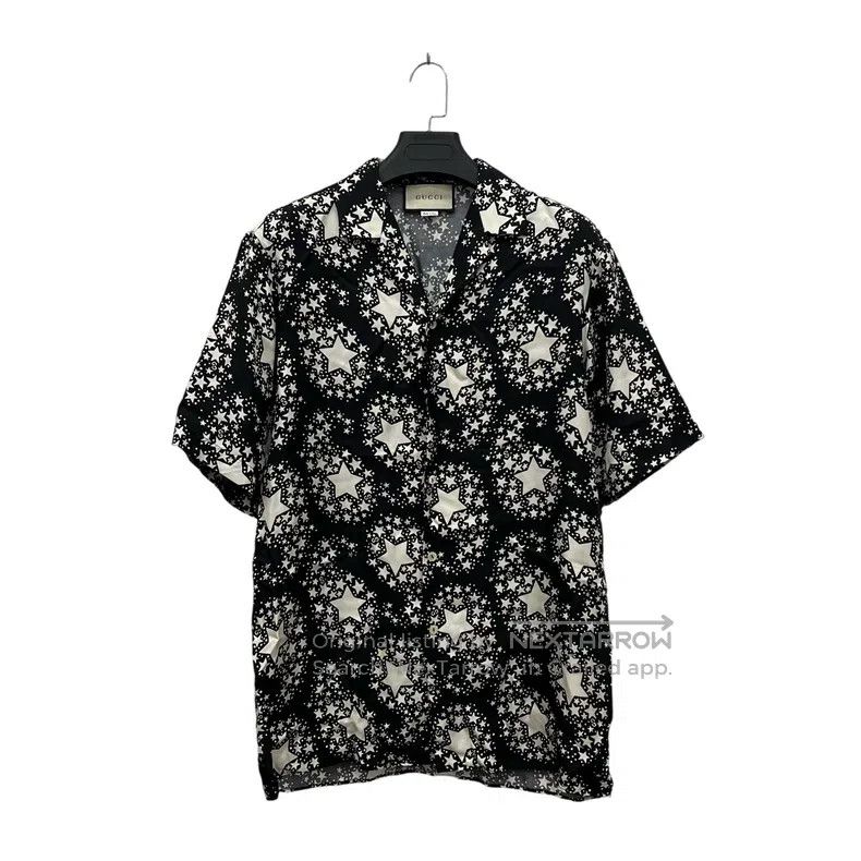 Gucci Gucci Silk star print short-sleeved shirt Size US S / EU 44-46 / 1 - 1 Thumbnail