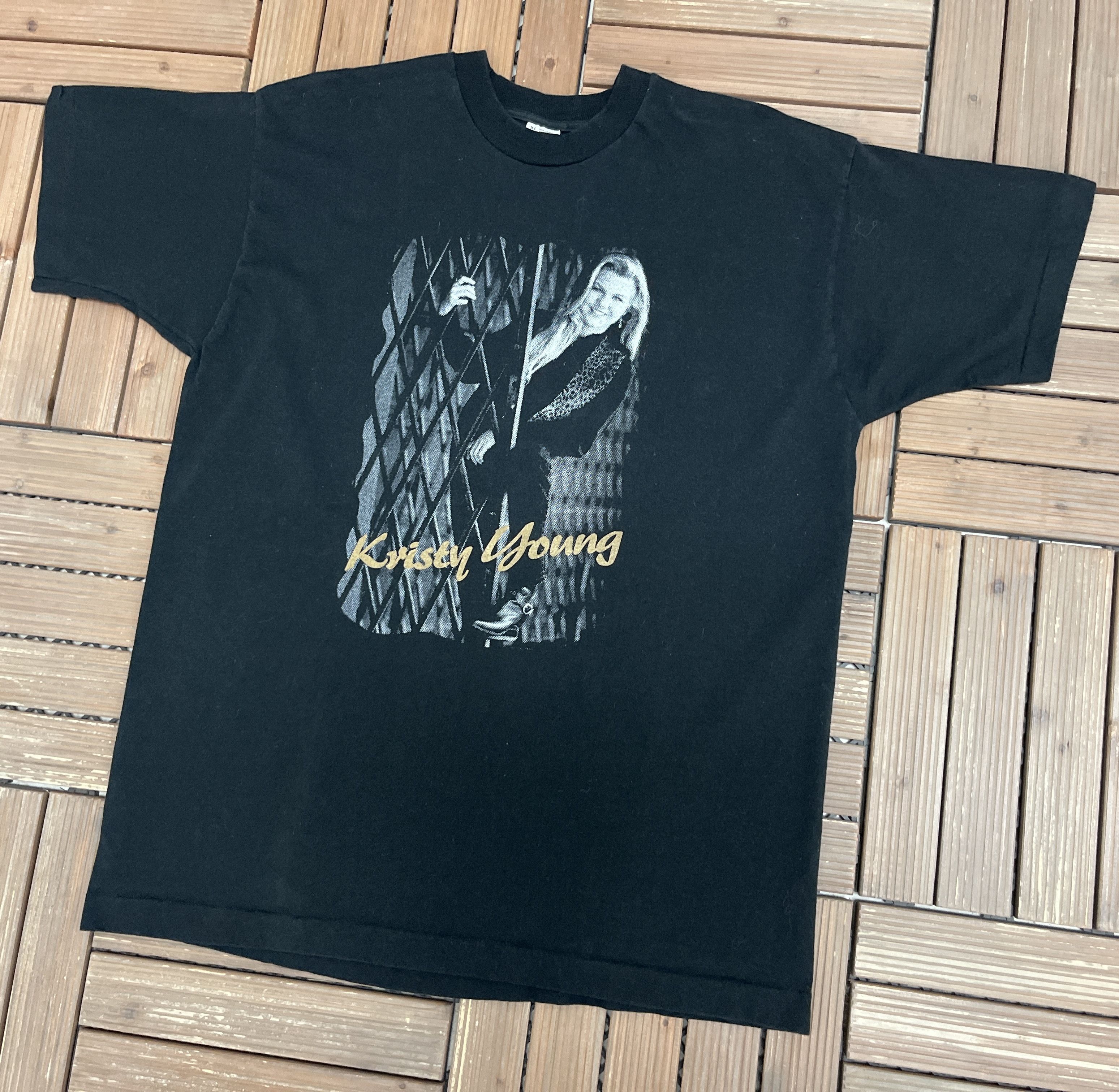 Vintage Kristy Young Get A Life Vintage Black T-Shirt Tee Size US XL / EU 56 / 4 - 3 Thumbnail